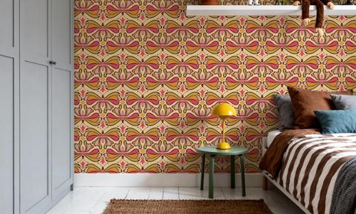 Retro Bold Butterflies, Orange