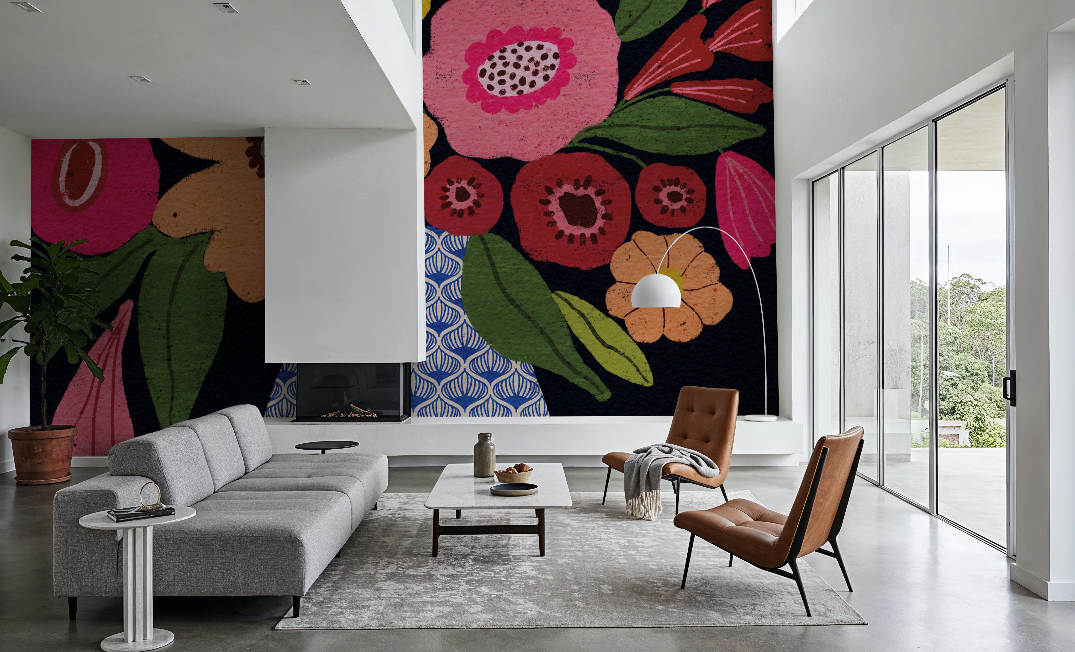Bloom and Form III, Papel de parede