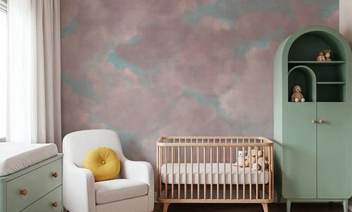 Painted Dreamy Clouds, Pink