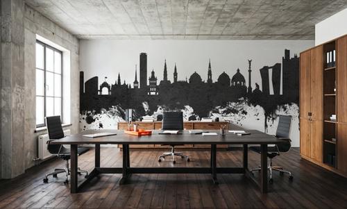 Copenhagen Skyline Black & White