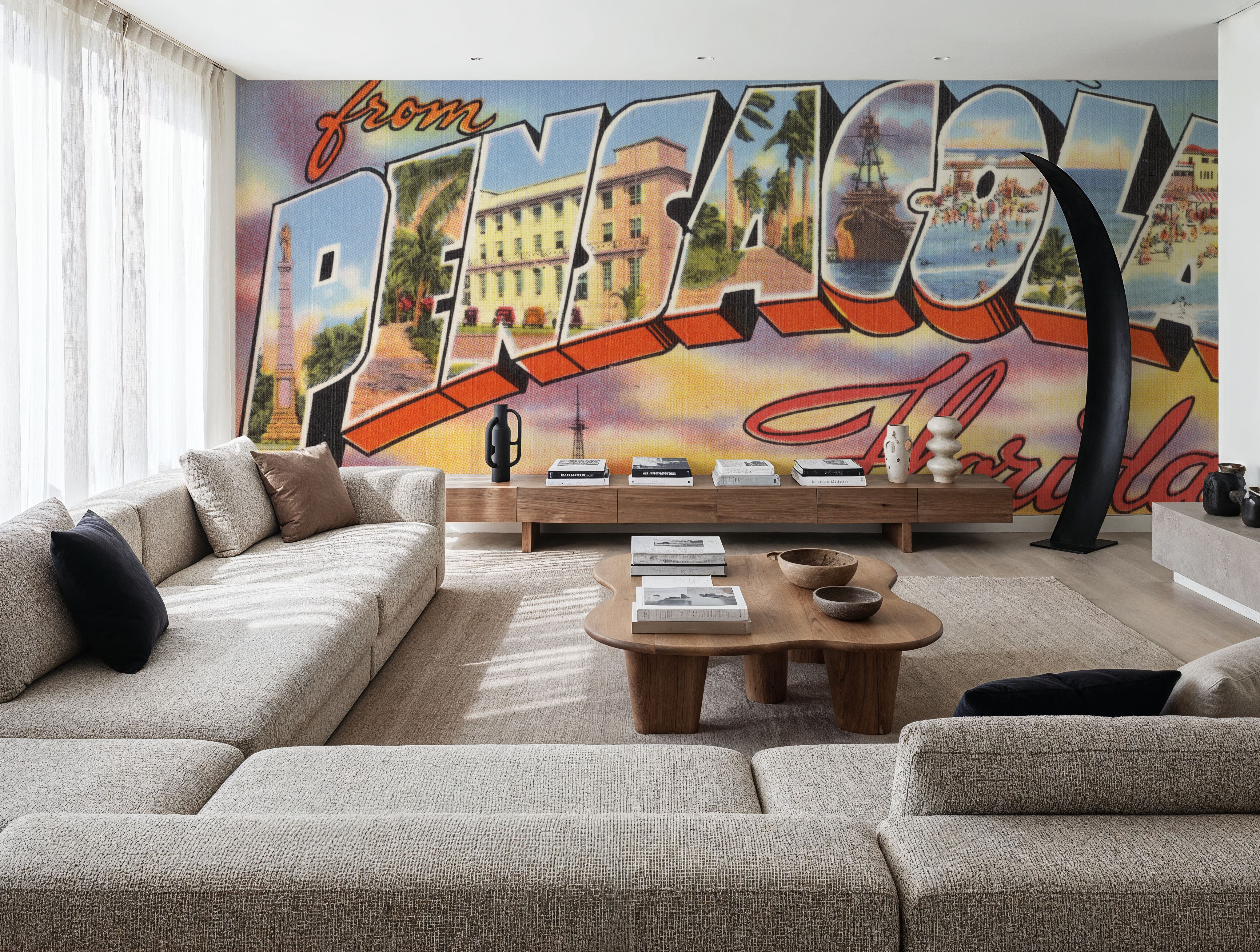 Greetings from Pensacola - Screenprint Postcard