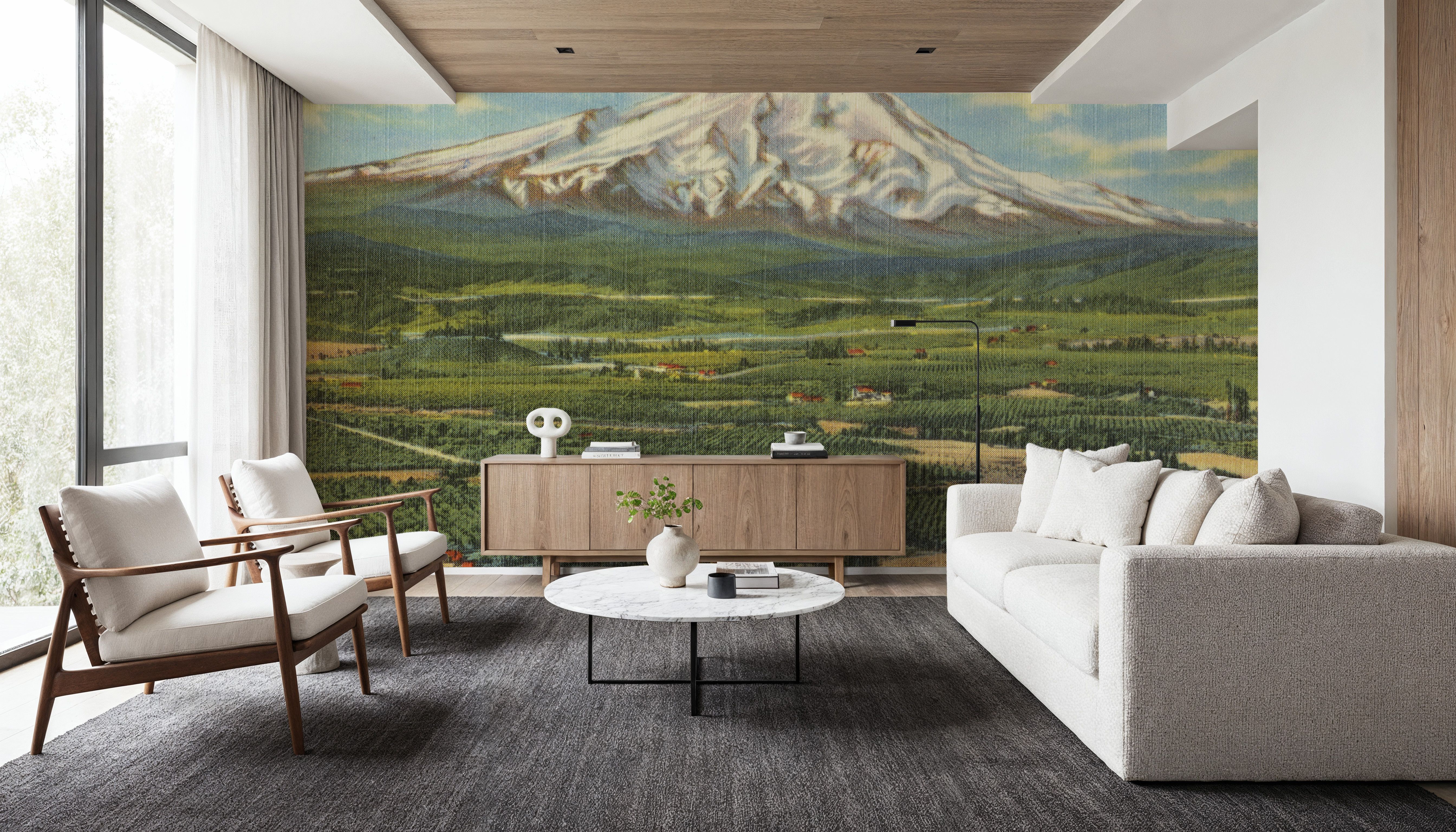 Mt. Hood - Screenprint Postcard