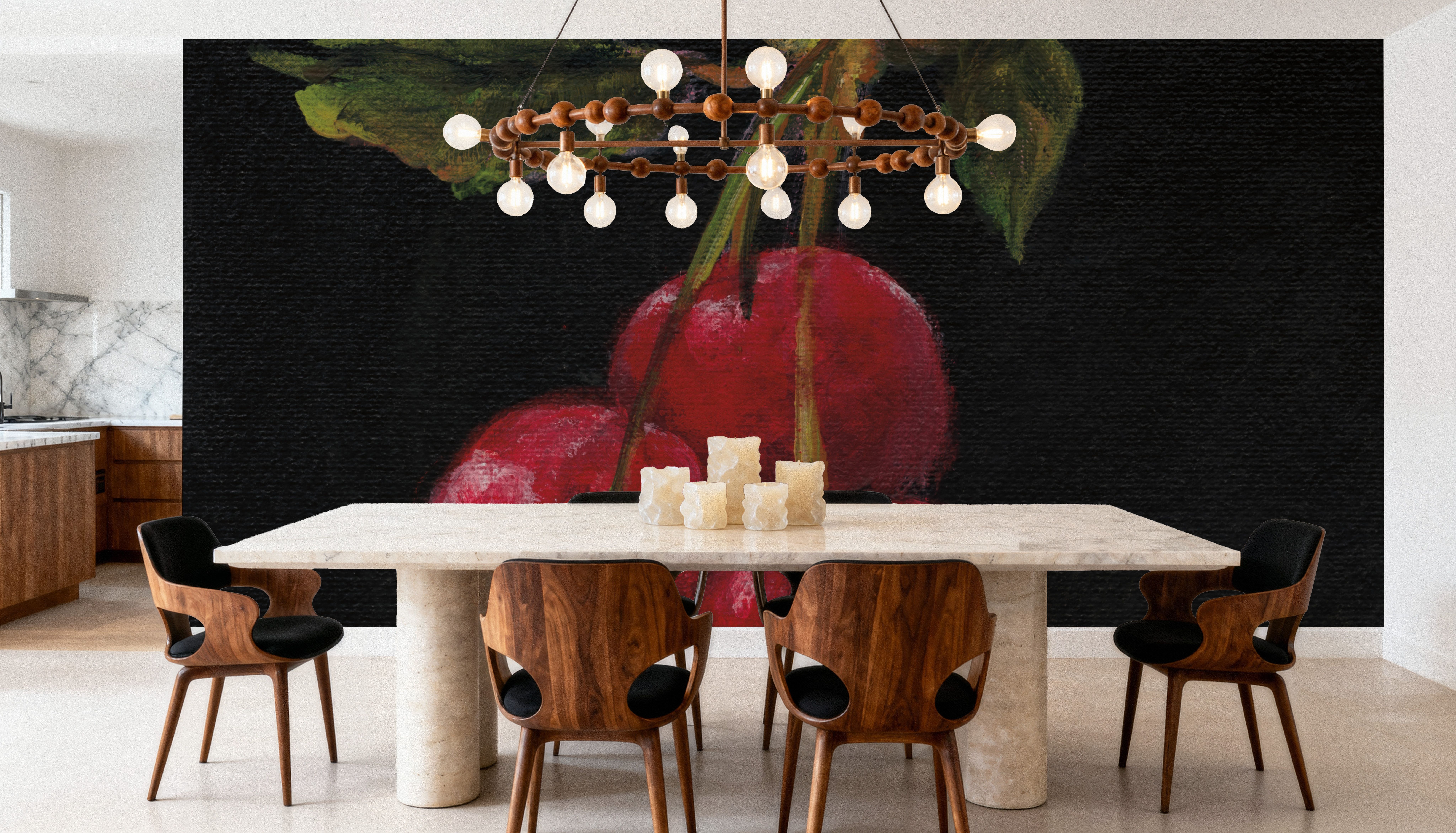 Cherry Trio, Tapeten