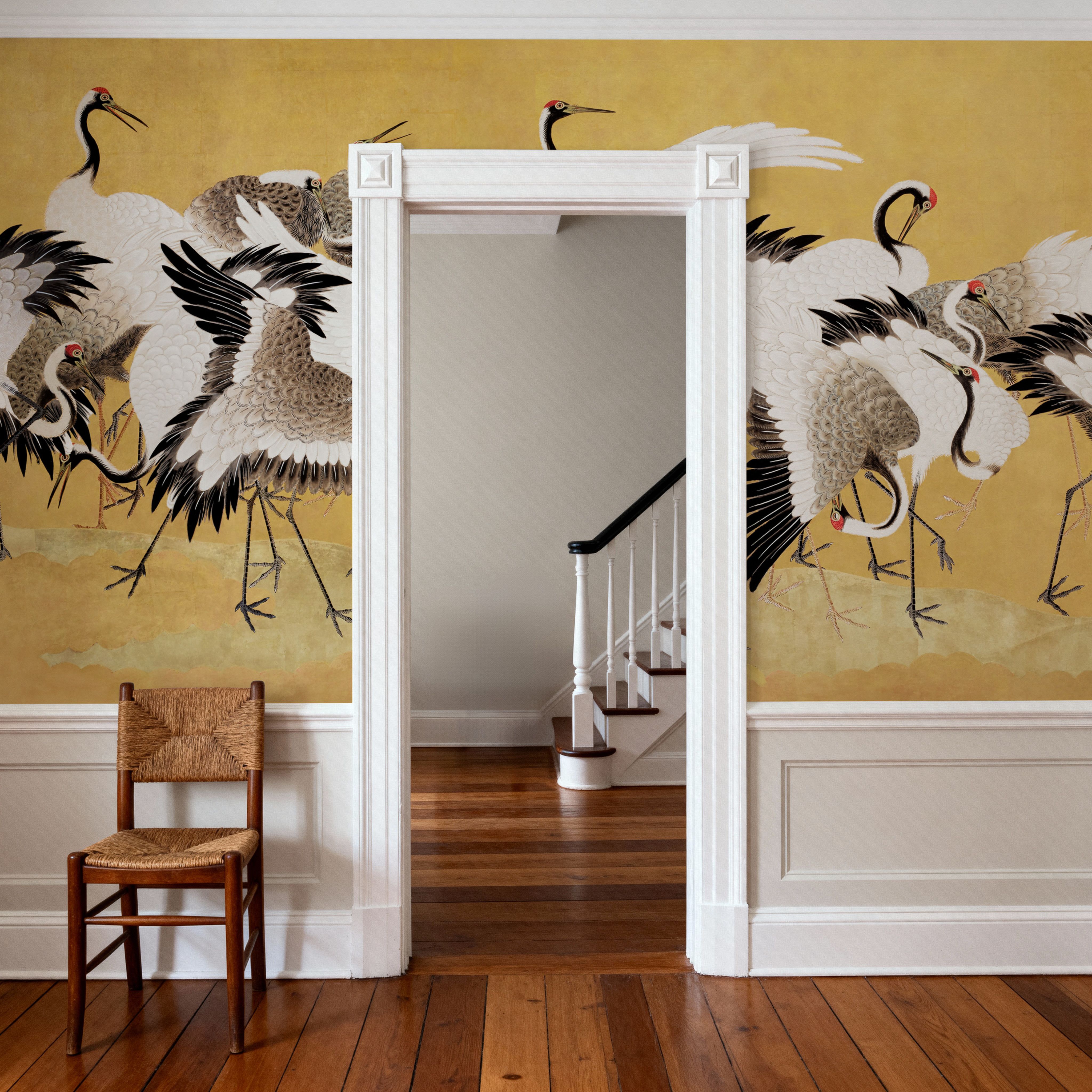 Japanese Flock of Cranes, Sun