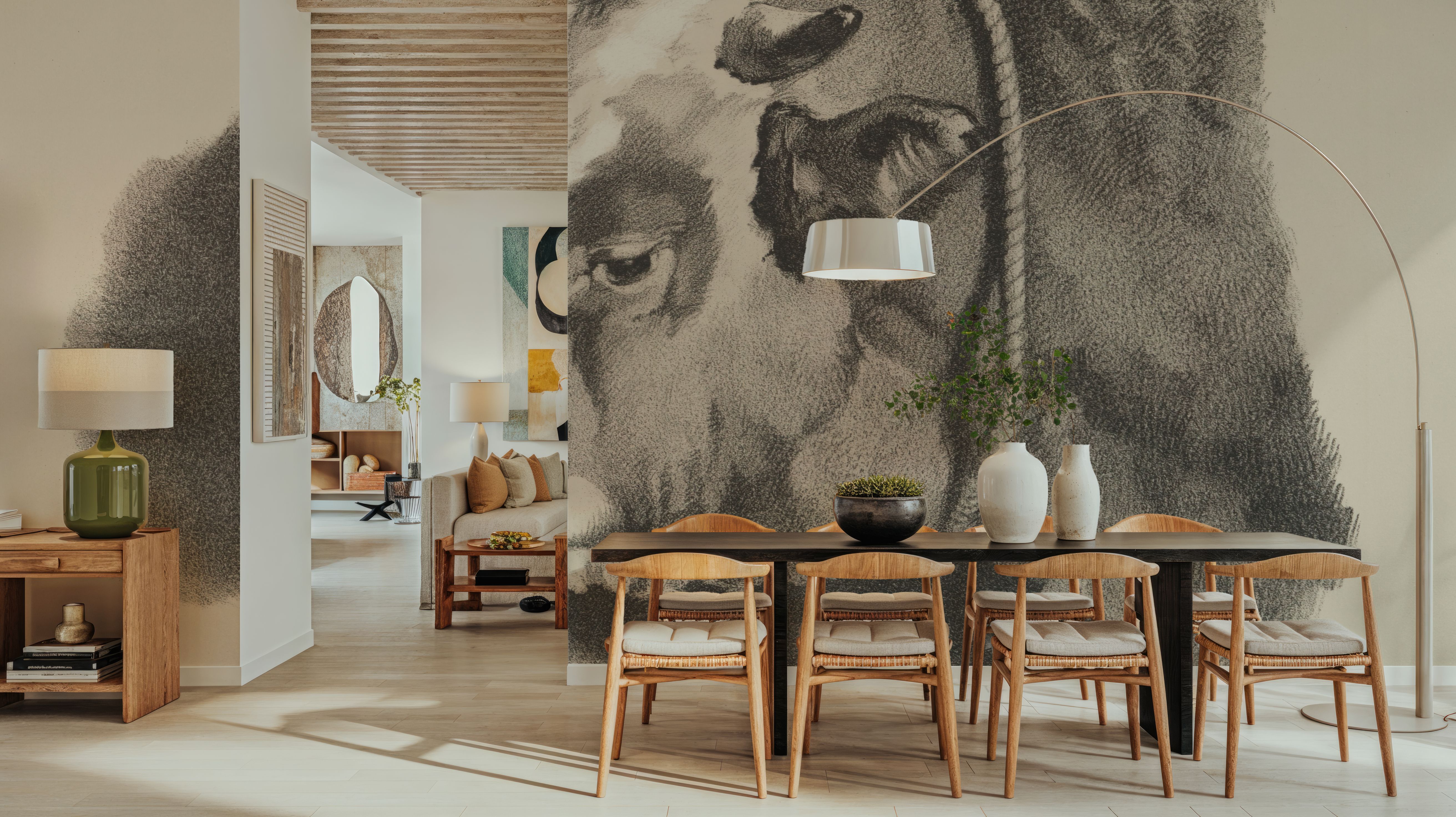 Farm Sketch III, Wallpaper