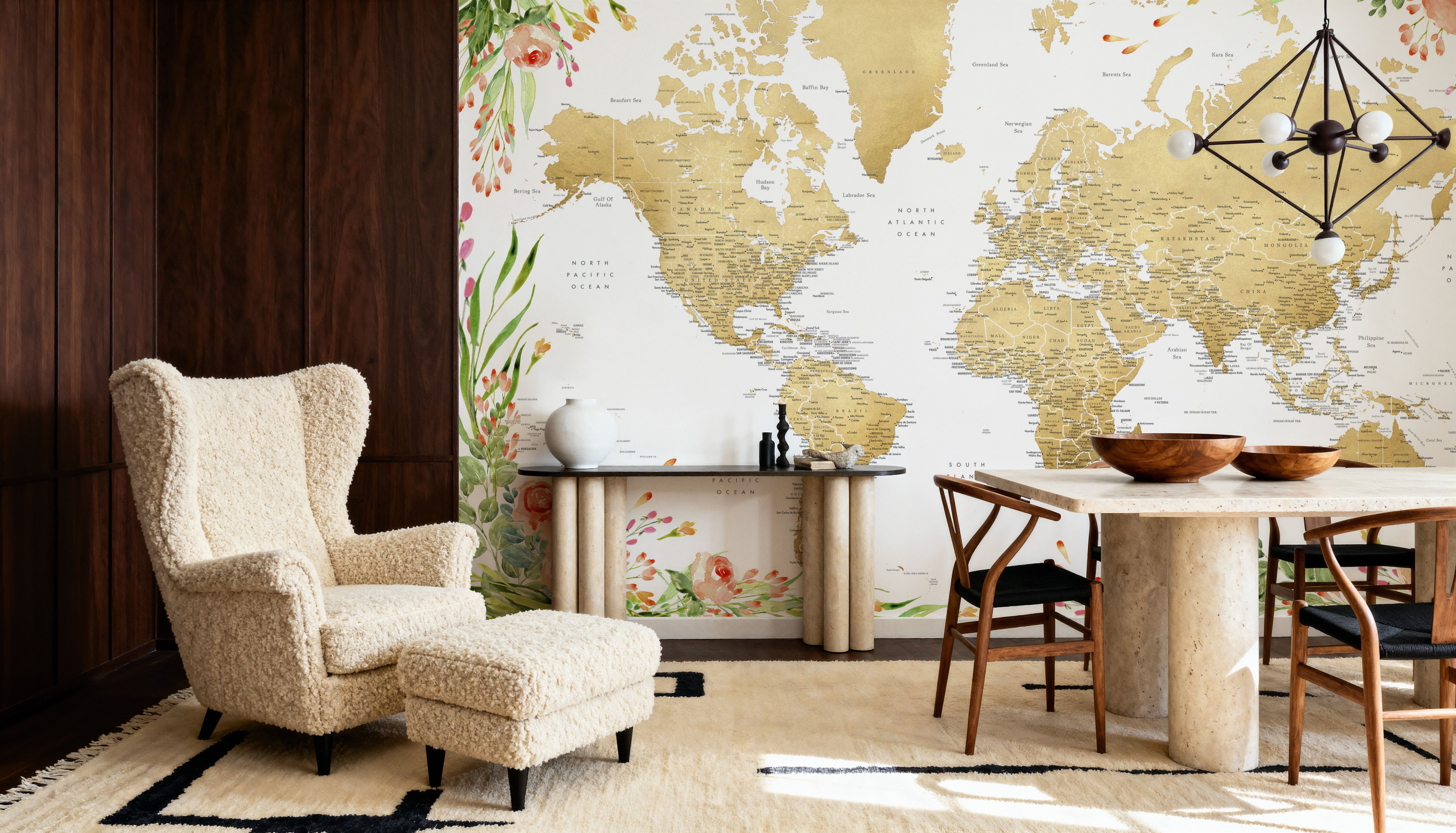 World Map Cities - Blythe