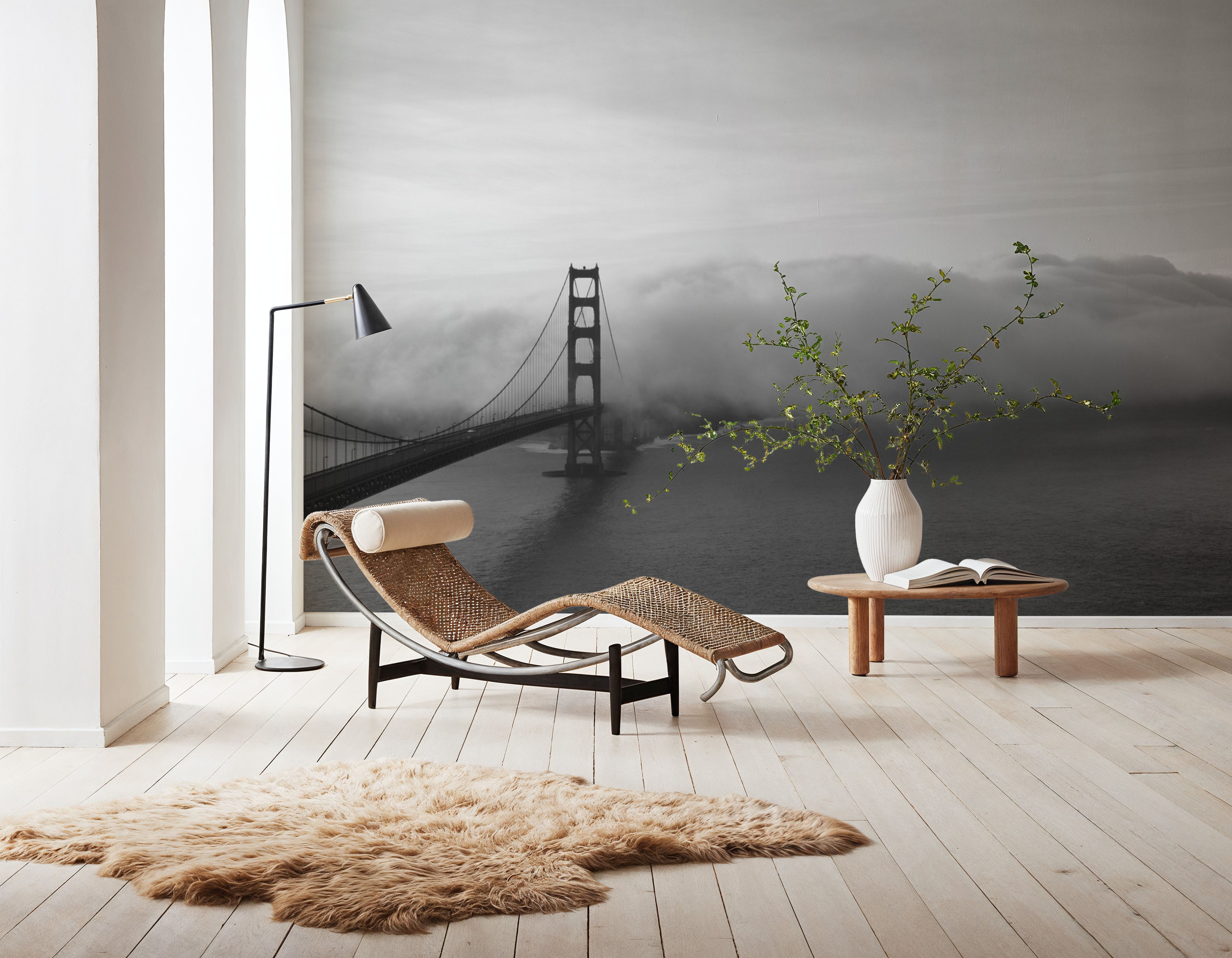 Foggy Bridge Silhouette