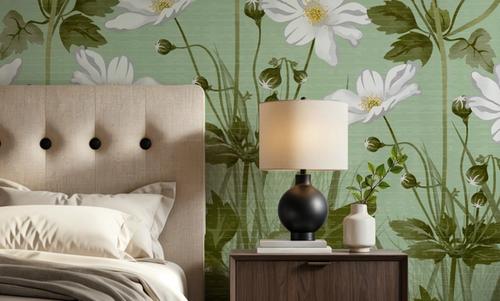 White Anemones, Pistachio