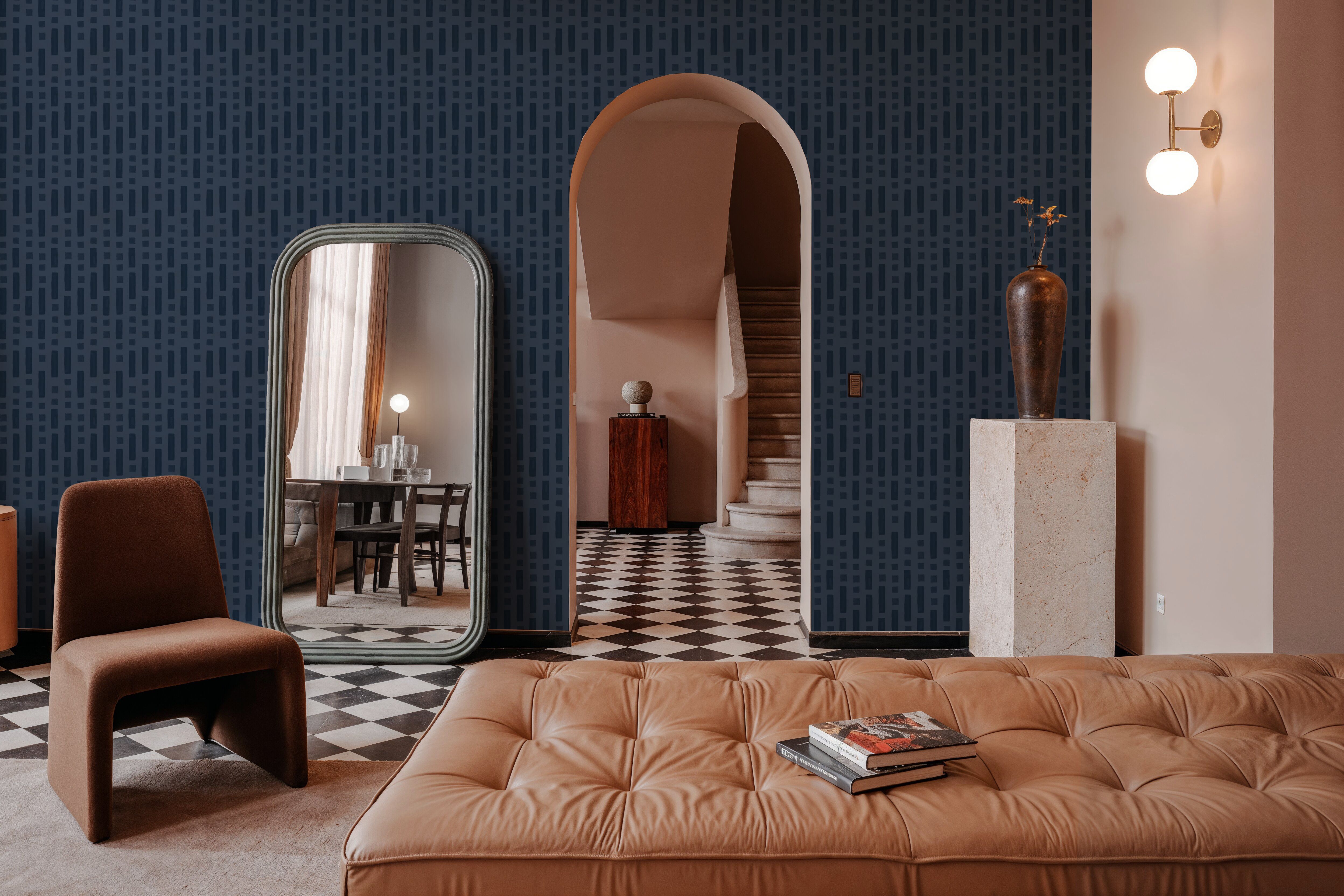 Coastal Signals Dark Blue