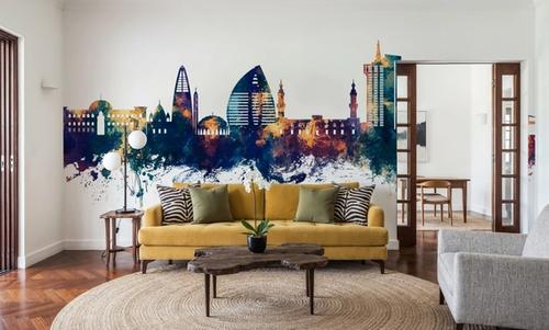 Khartoum Sudan Skyline Blue & Bronze