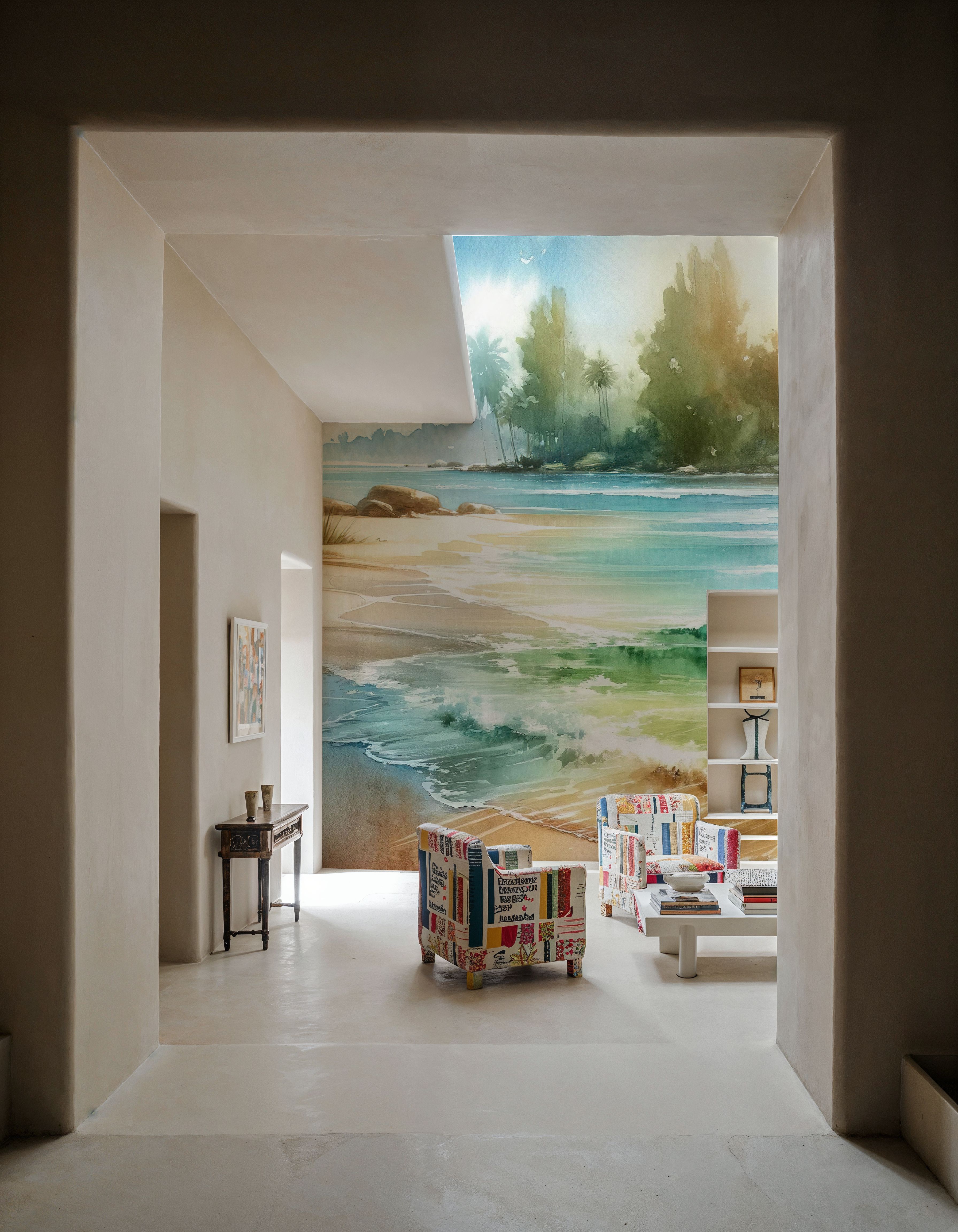 Sunlit Tropical Beach