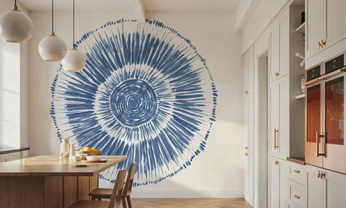 Coastal Block Print I Blue
