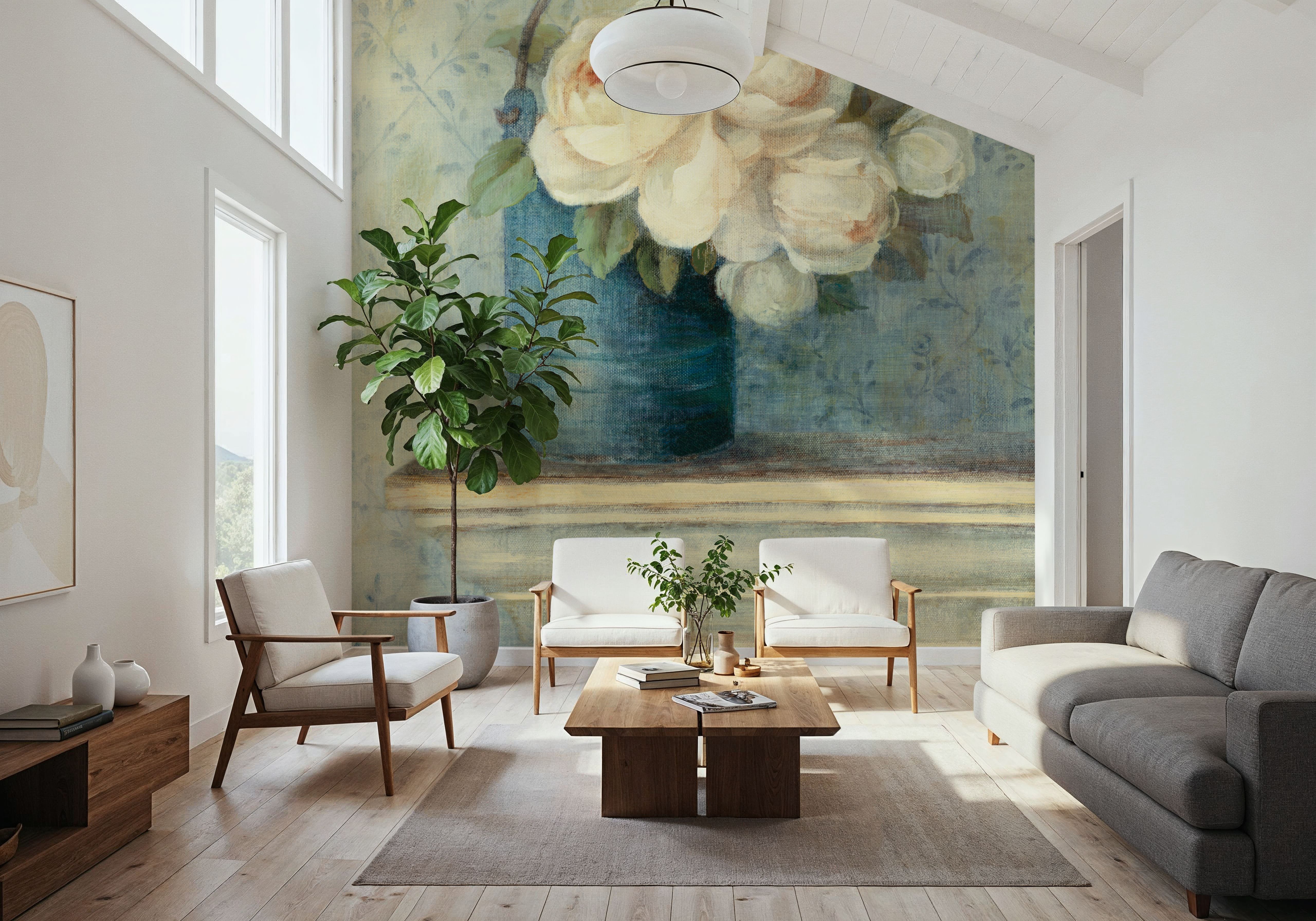 June Roses I, Behang