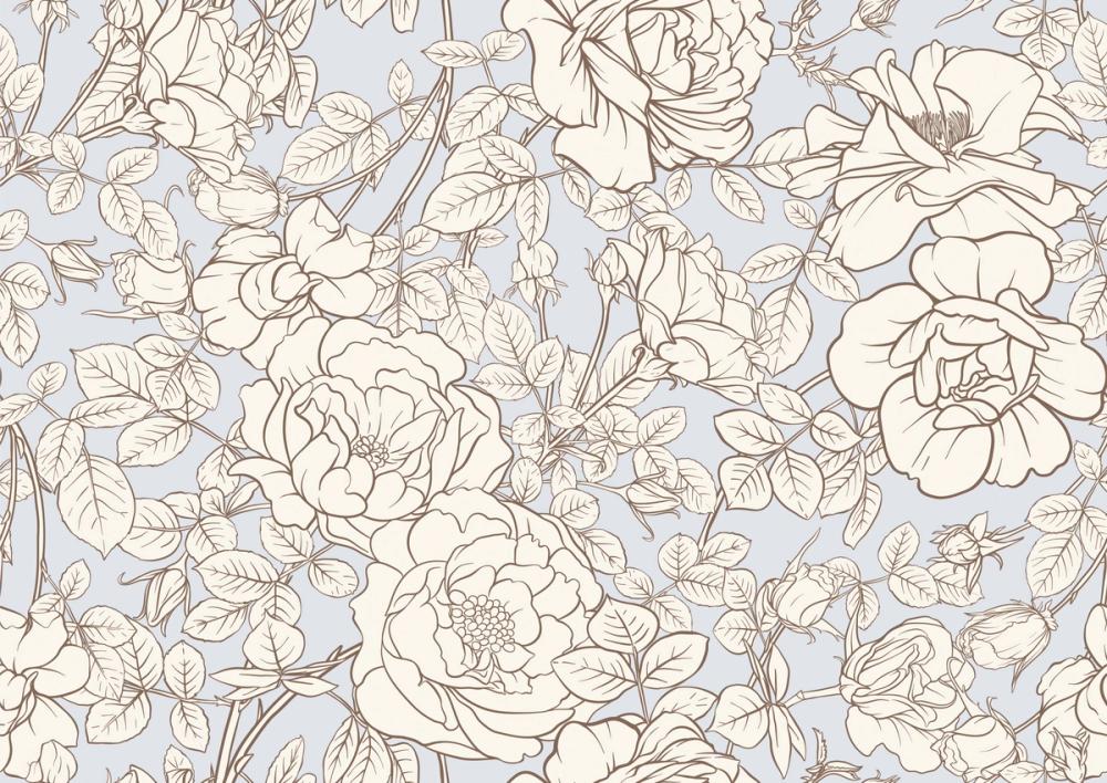 Vintage Rose Blueprint