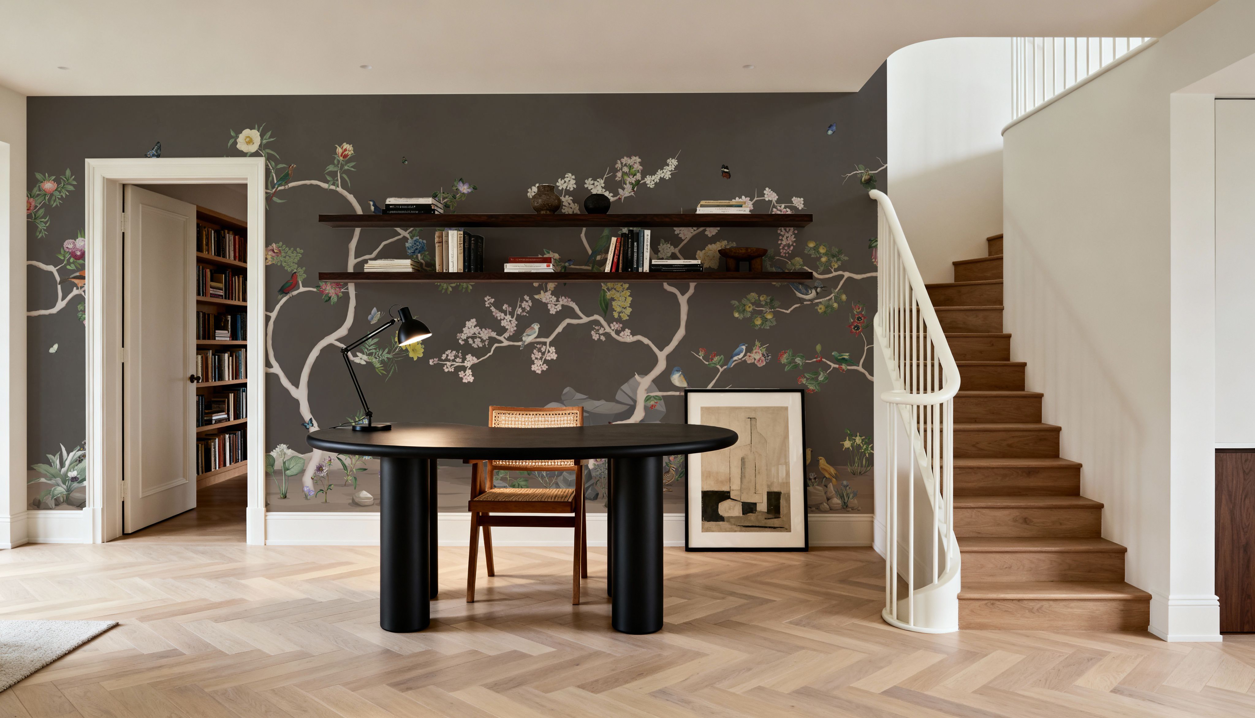 Birds in the Garden Dark, Wallpaper