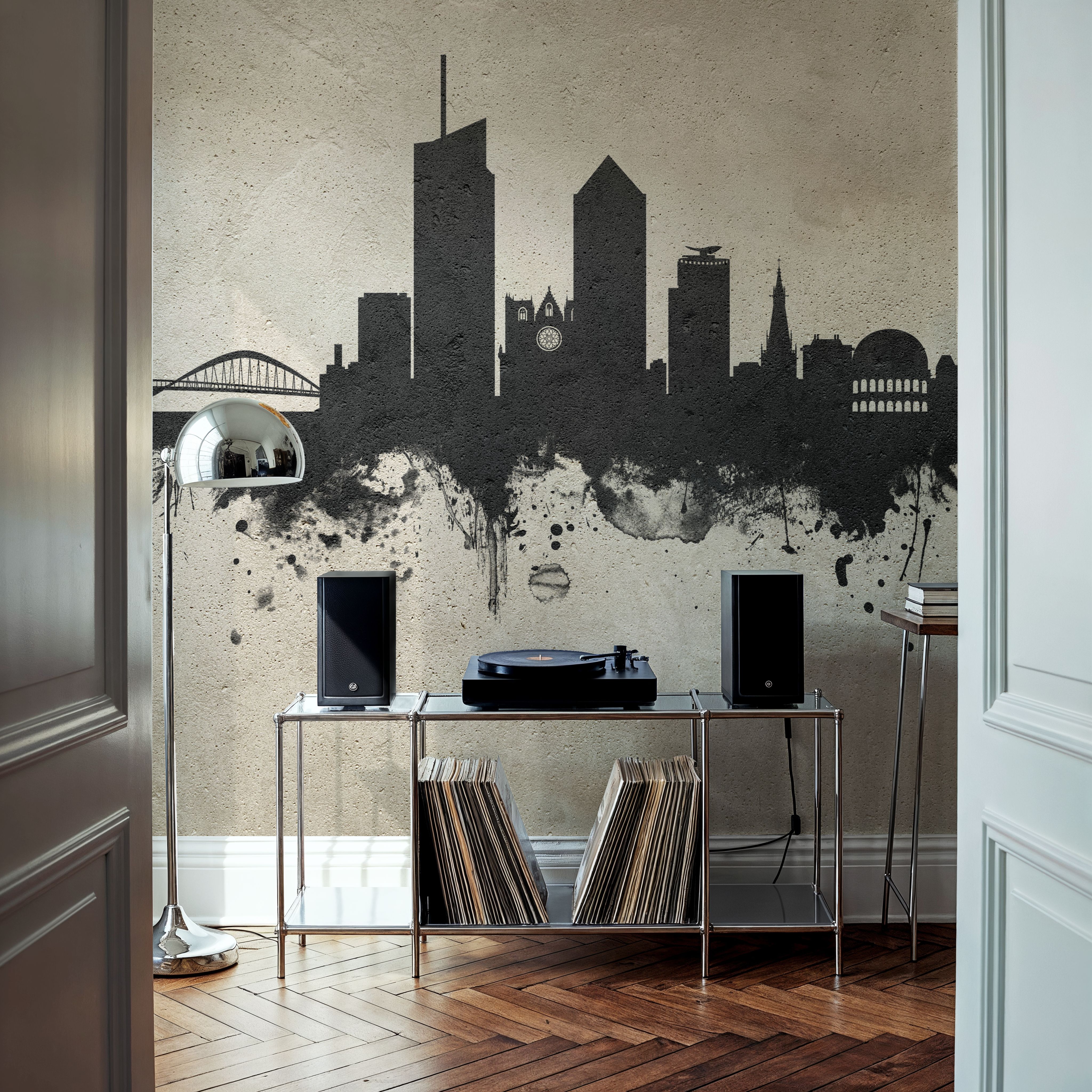 Lyon France Skyline Concrete