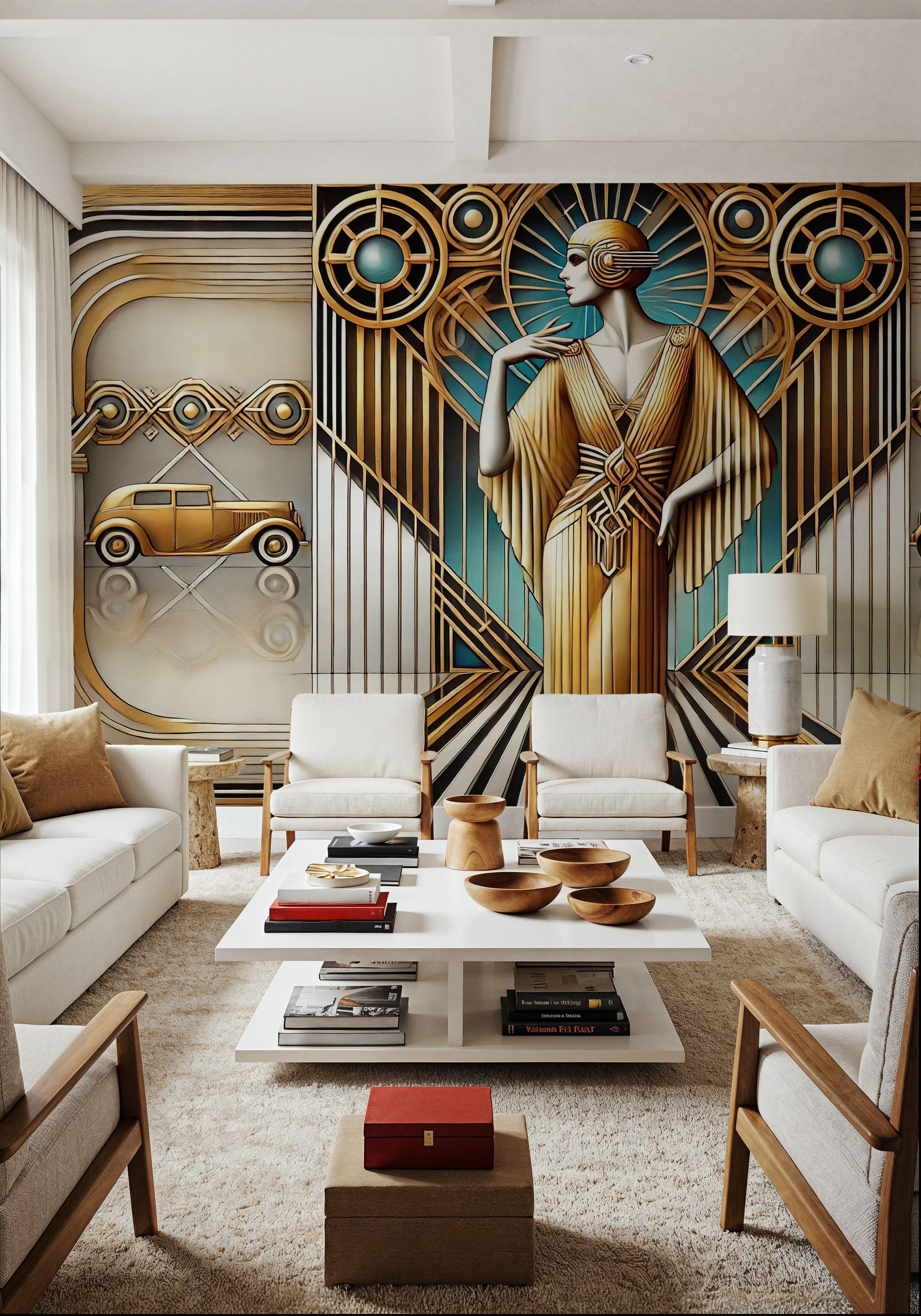 Elegant Art Deco Scene