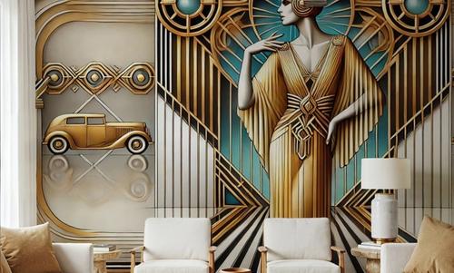 Elegant Art Deco Scene