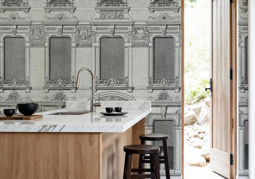 Vintage Facade, White
