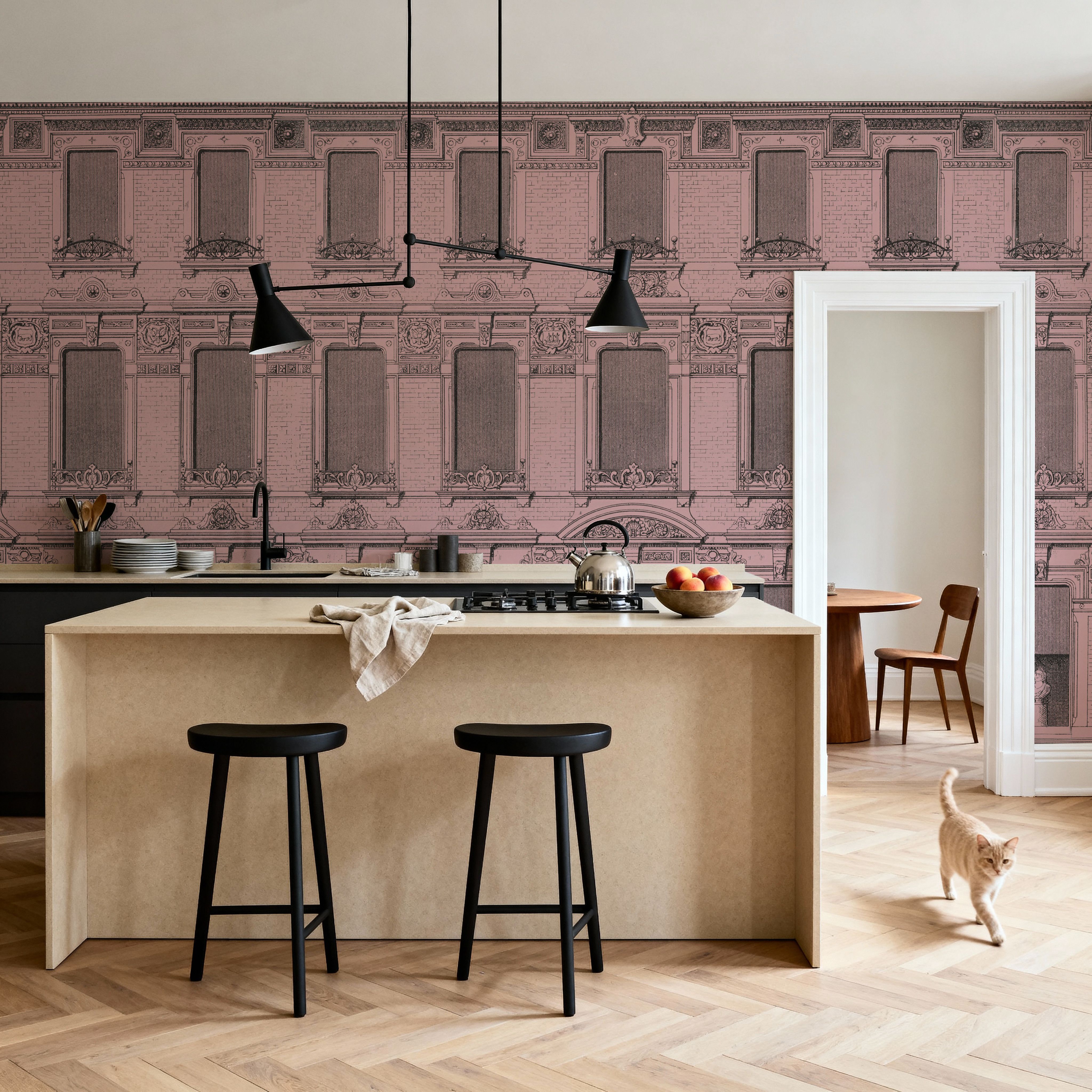 Vintage Facade, Pink