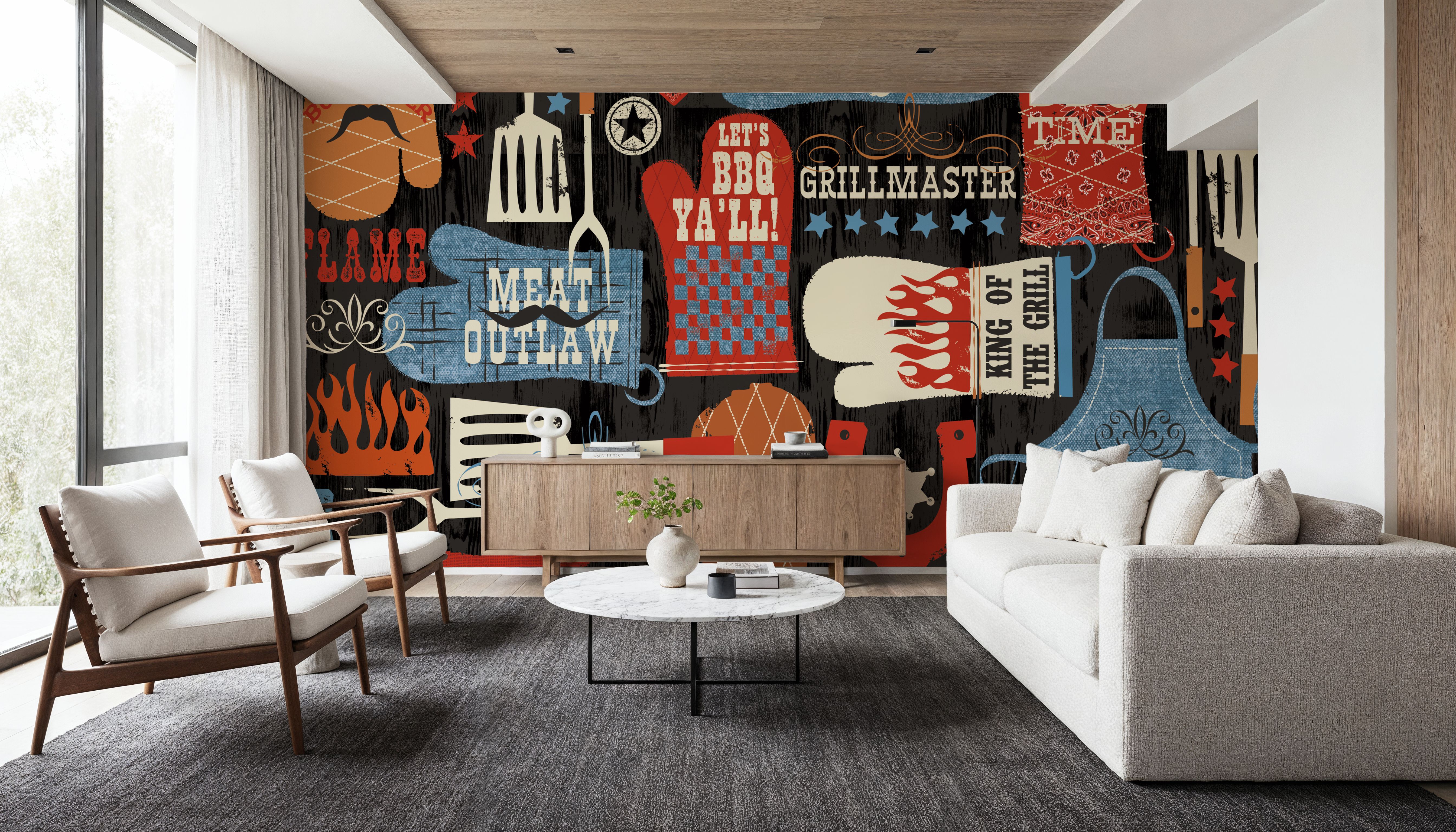 BBQ Bandit I, Wallpaper