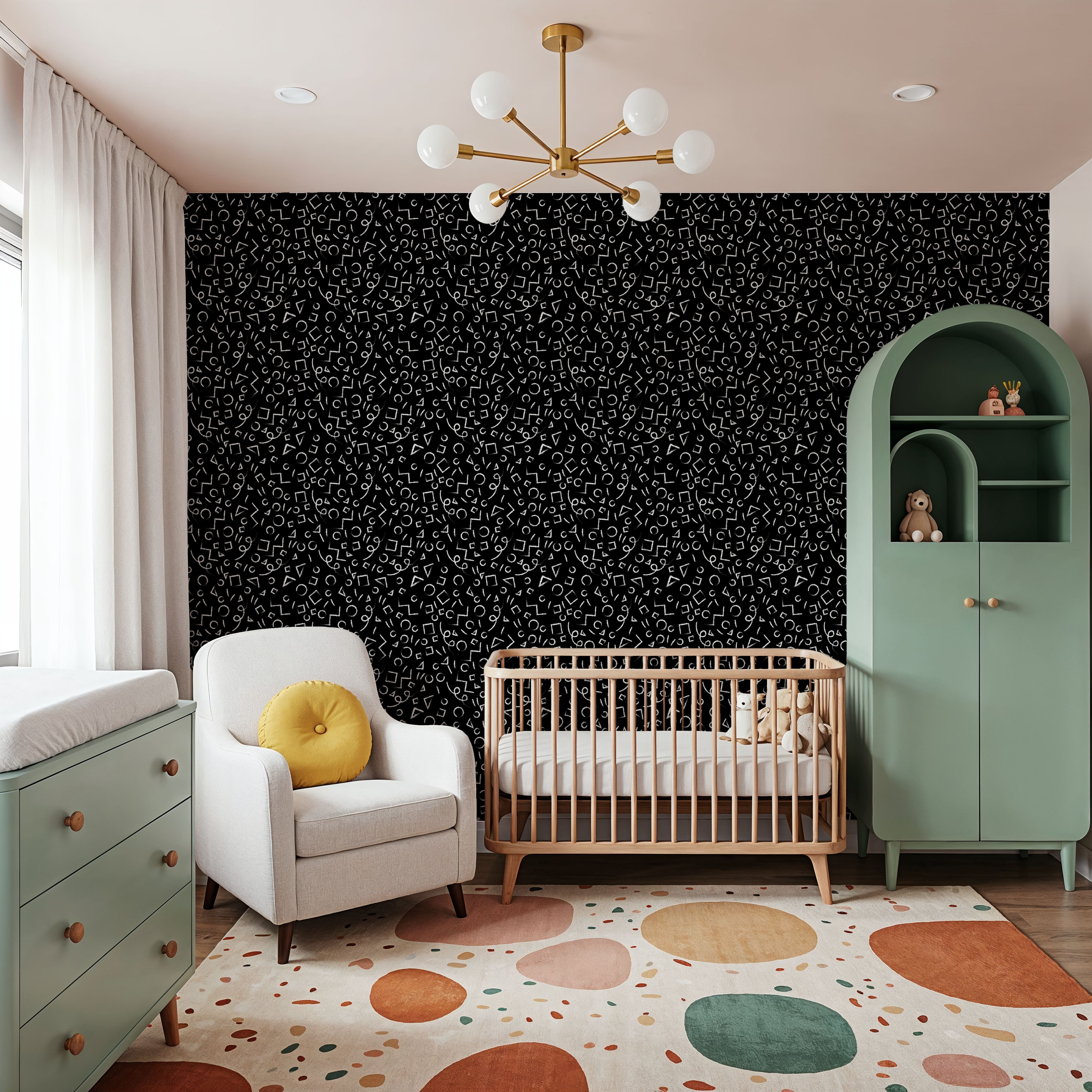 90's Confetti, Black