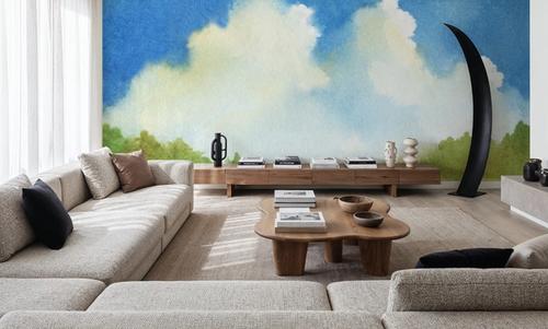 Cloudy Landscape Painting