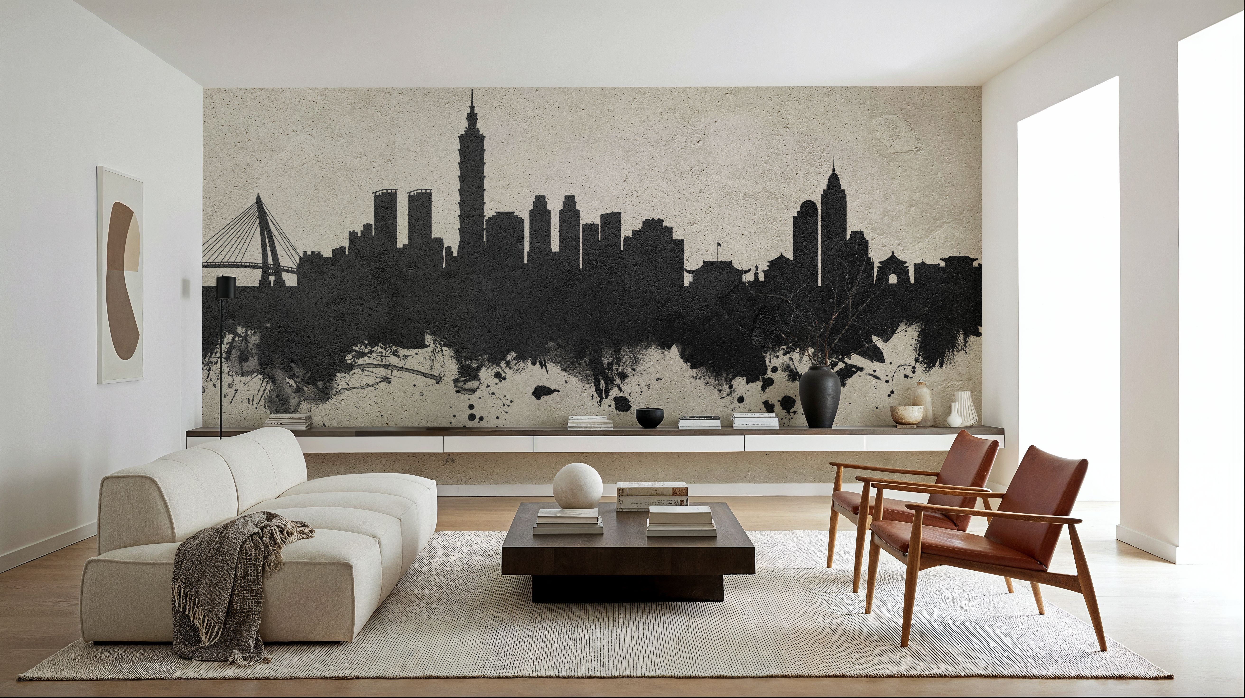 Taipei Taiwan Skyline Concrete, Wallpaper