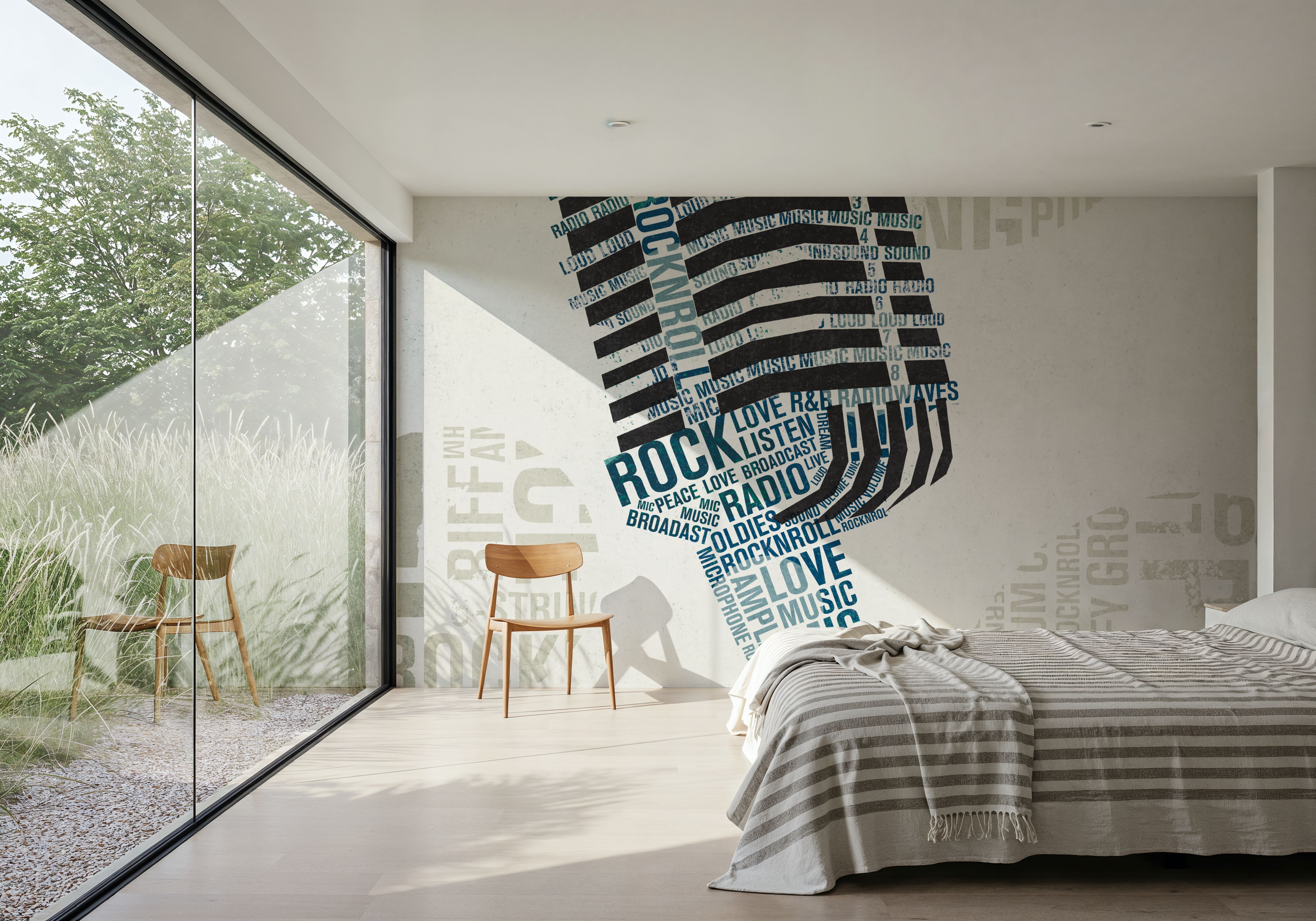 Type Mic Colorful Square, Tapeten