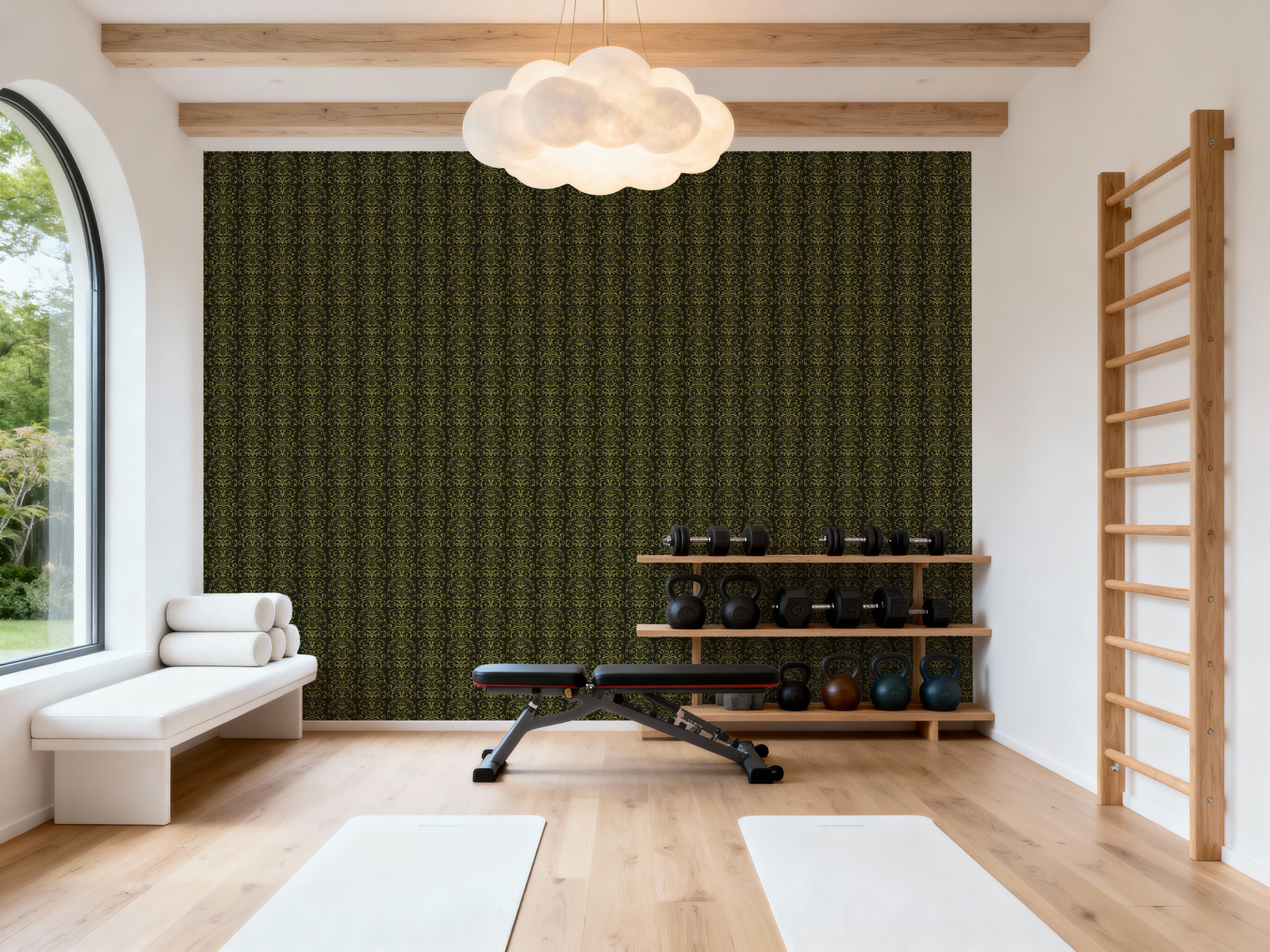 Ornate Stripes, Chartreuse