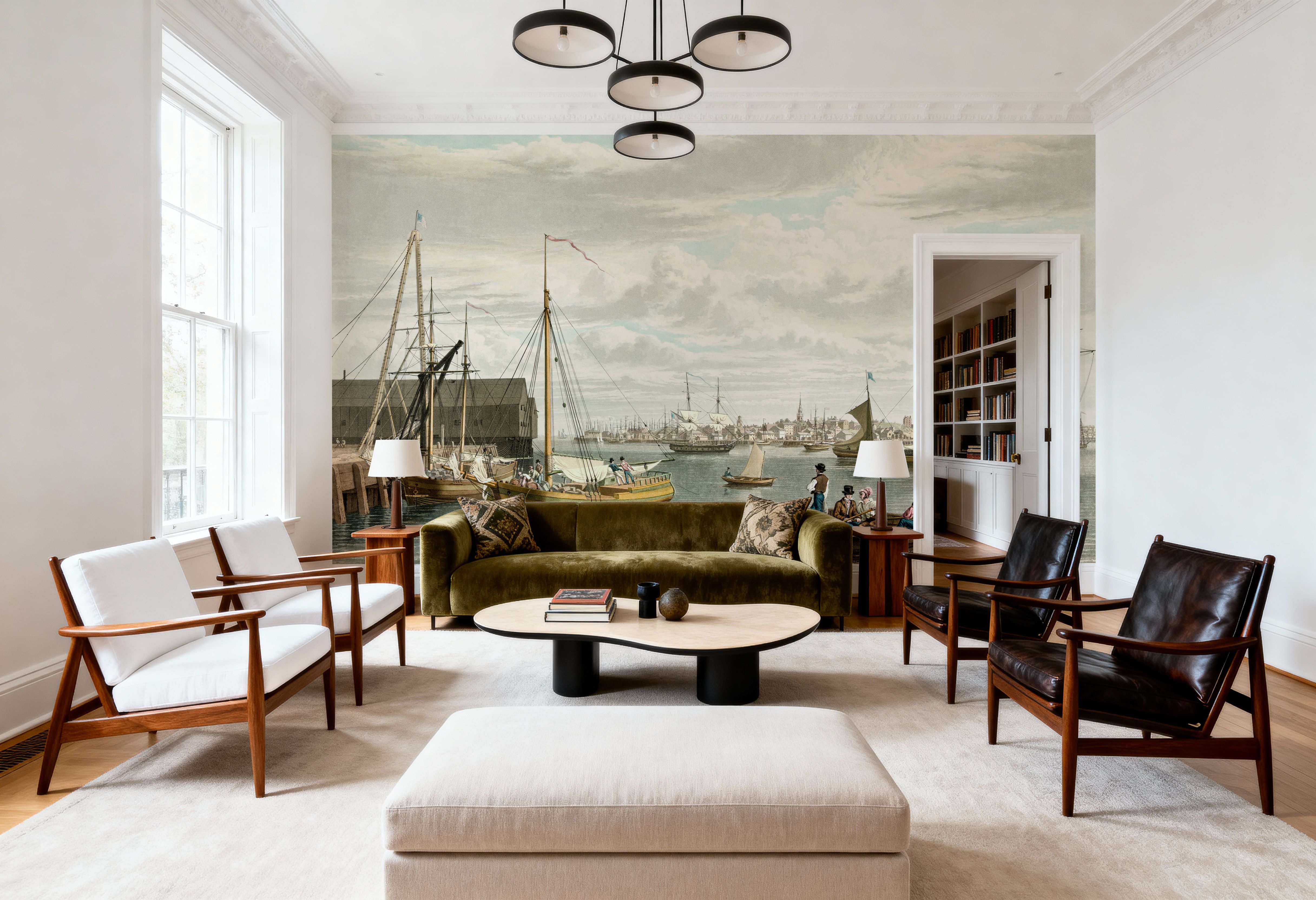 Old view of Boston from City Point 1833