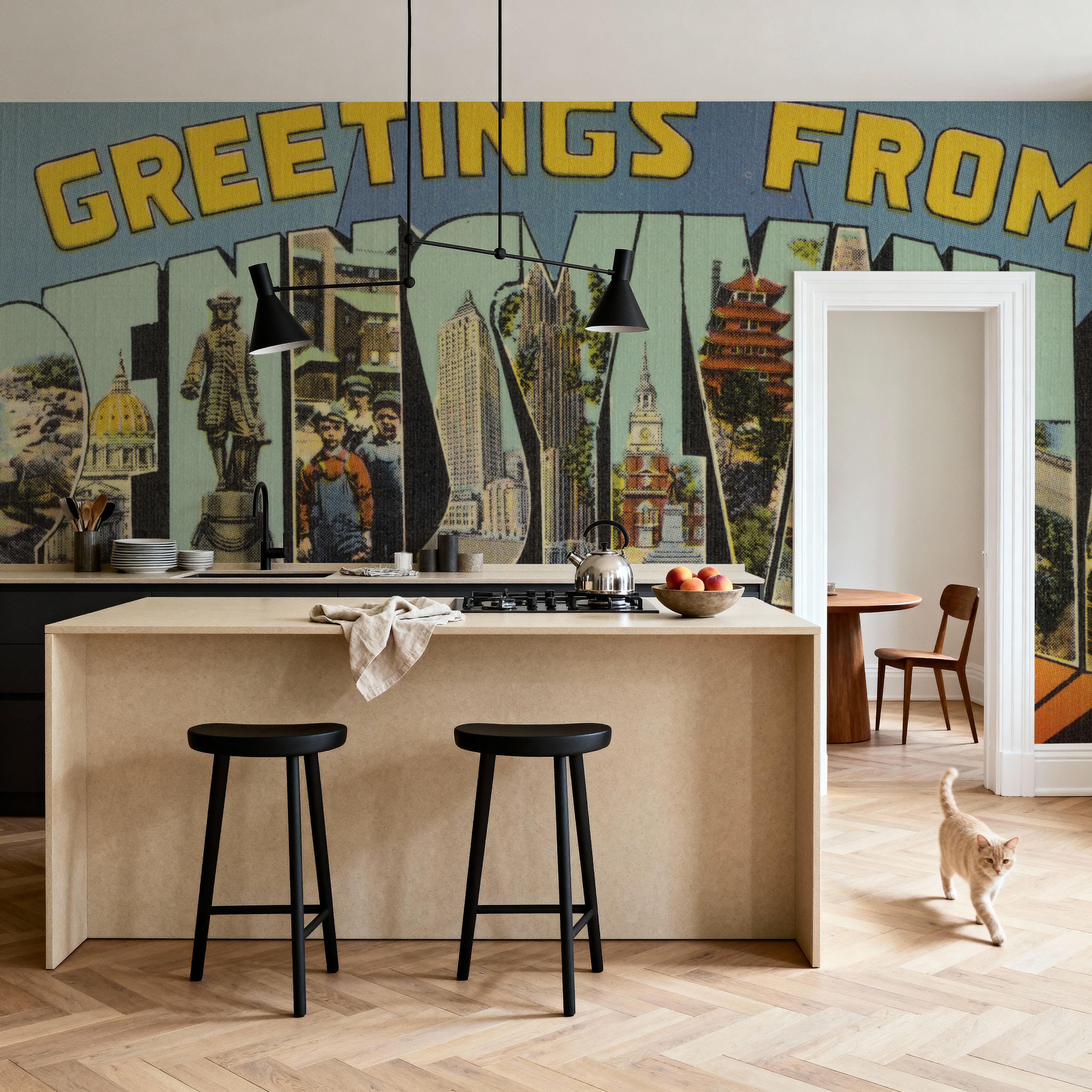 Greetings from Pennsylvania - Screenprint Postcard