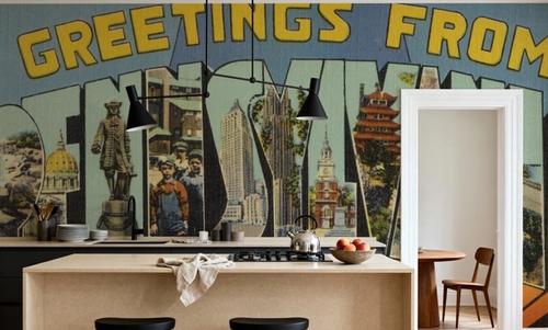 Greetings from Pennsylvania - Screenprint Postcard