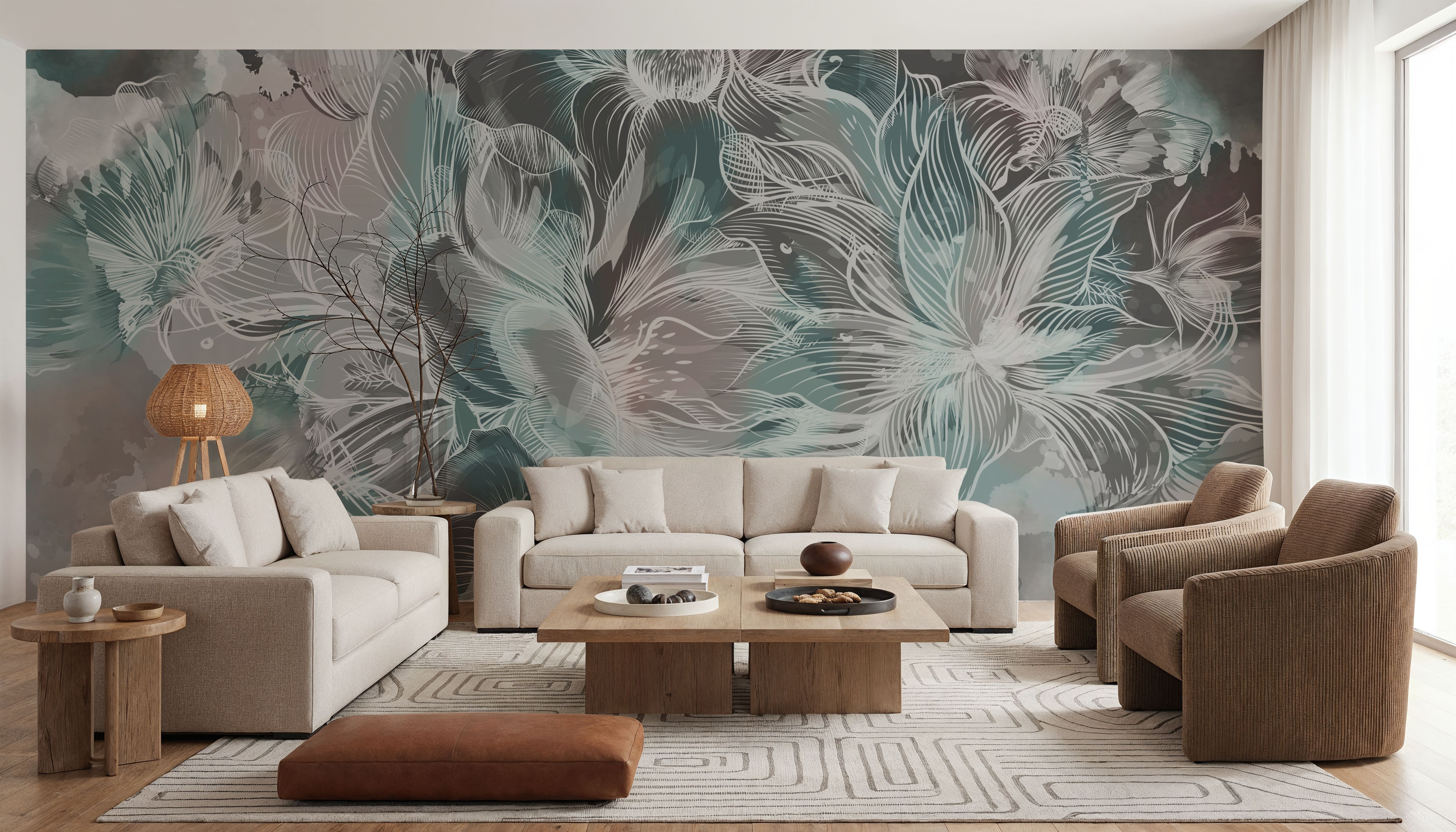 Seeing Through Leaves Green, Papel de parede