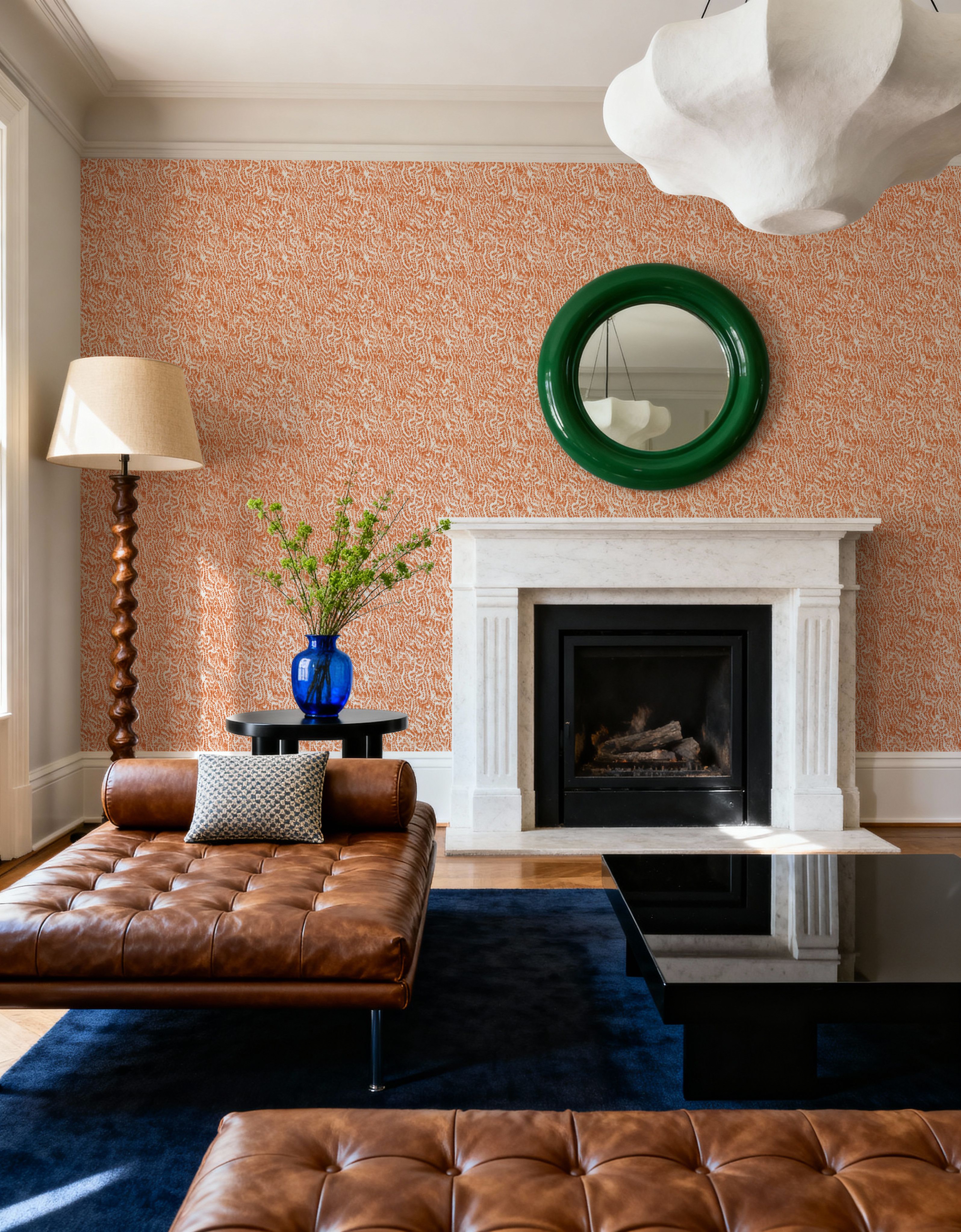 Cortex Orange, Papier peint