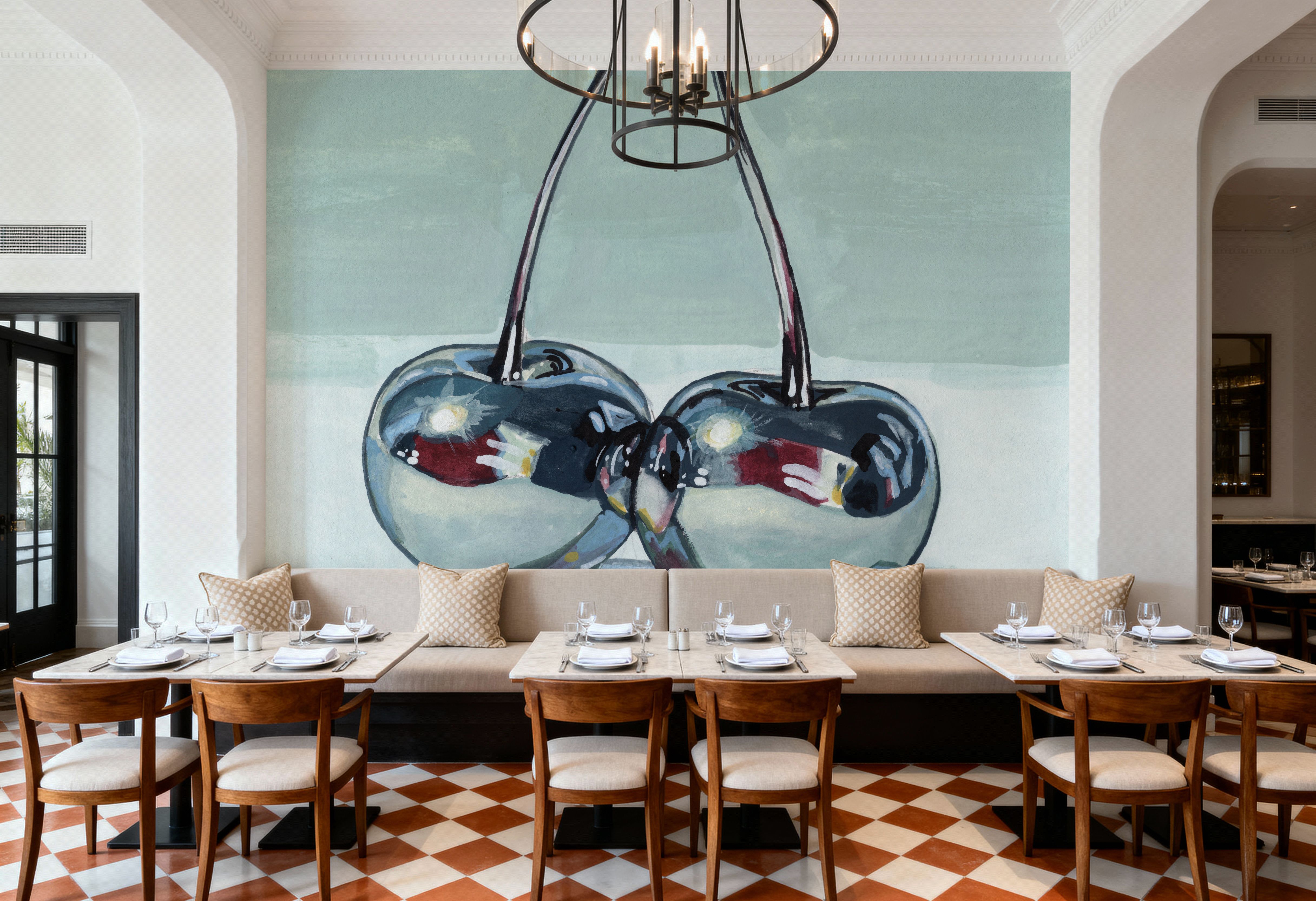 Metallic Cherries, Wallpaper