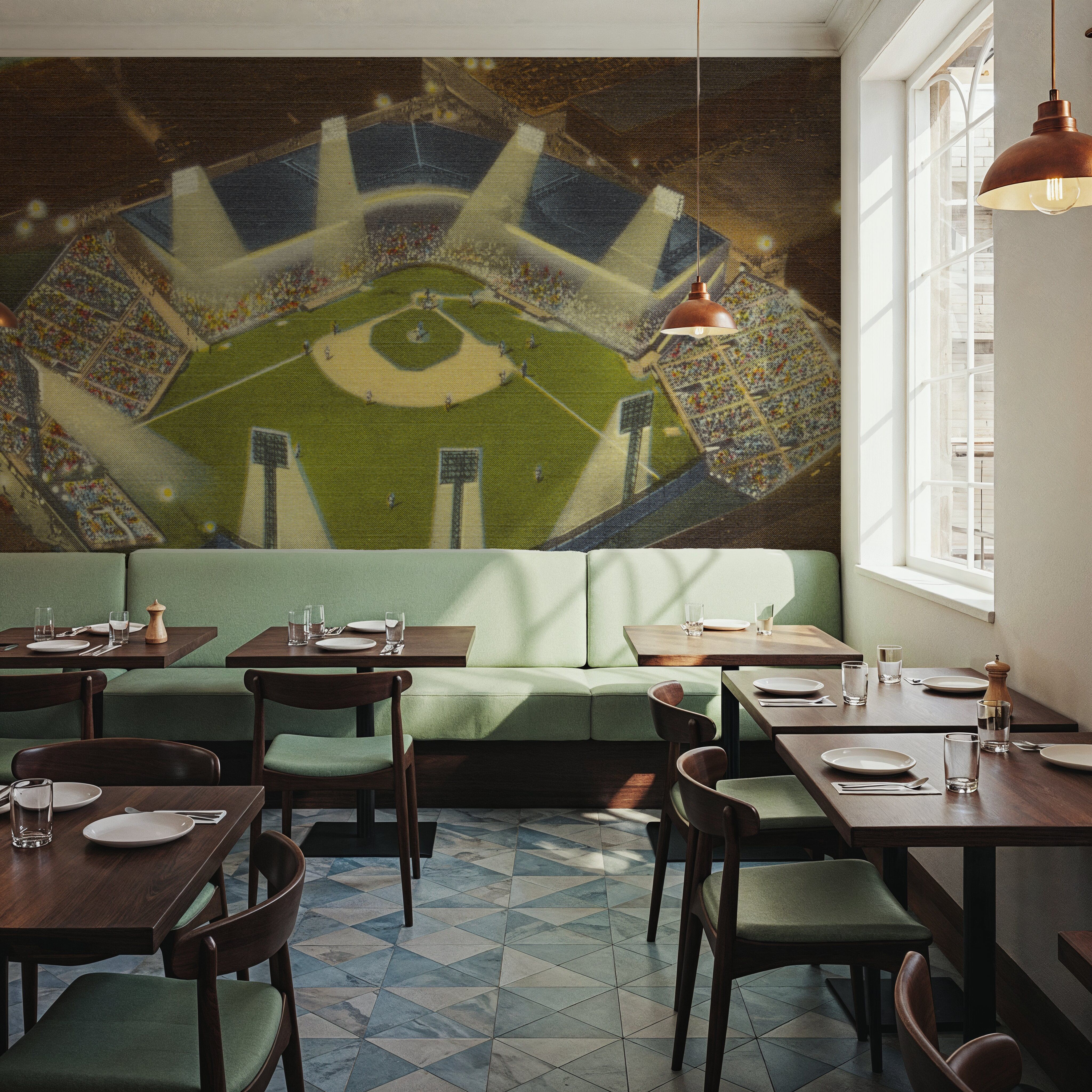 Greetings from some Hardball - Screenprint Postcard