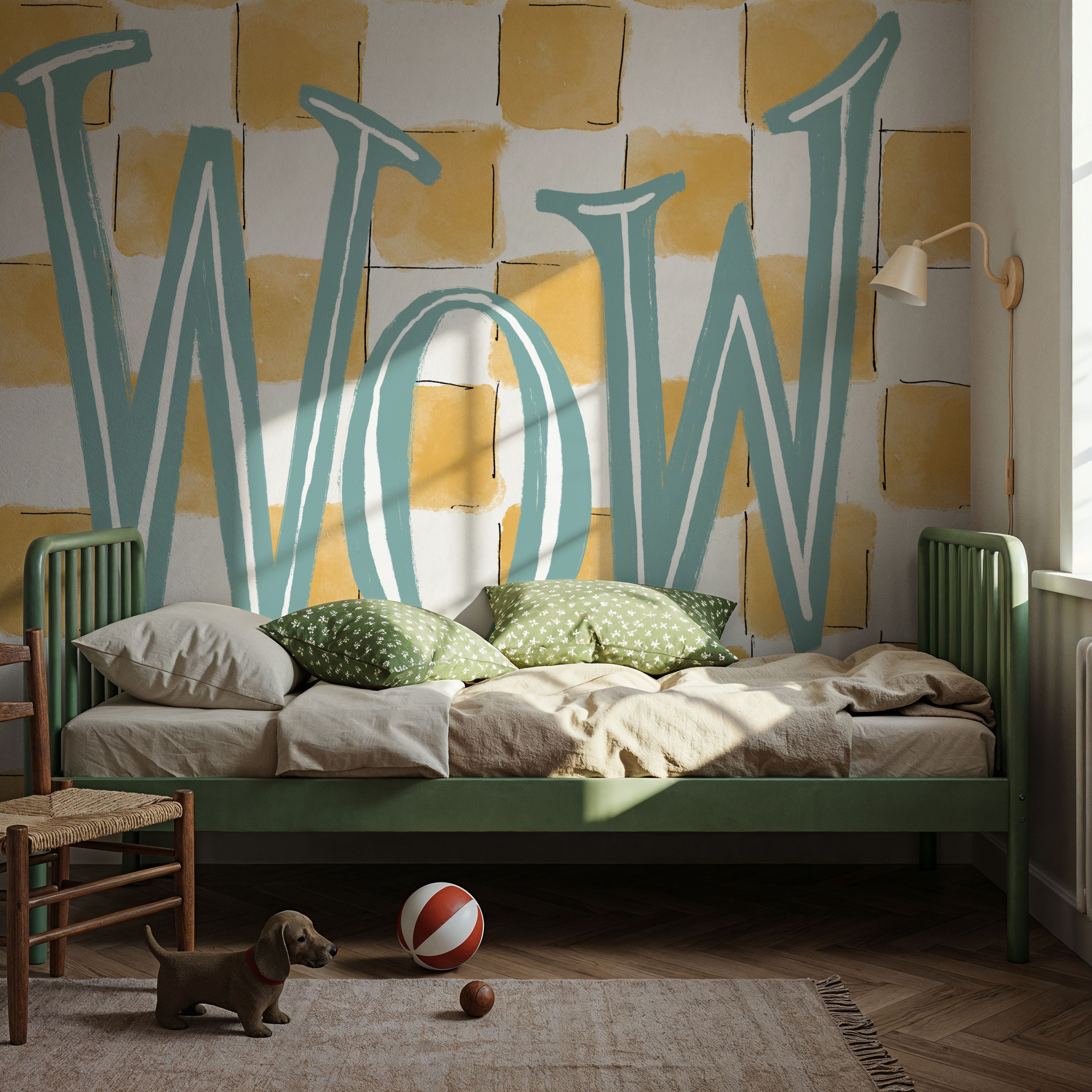 Fotomural - Stylish Sayings XI - Pop Cuadrados - Habitación Infantil - Wallism España - Pegar en la pared o Autoadhesivo