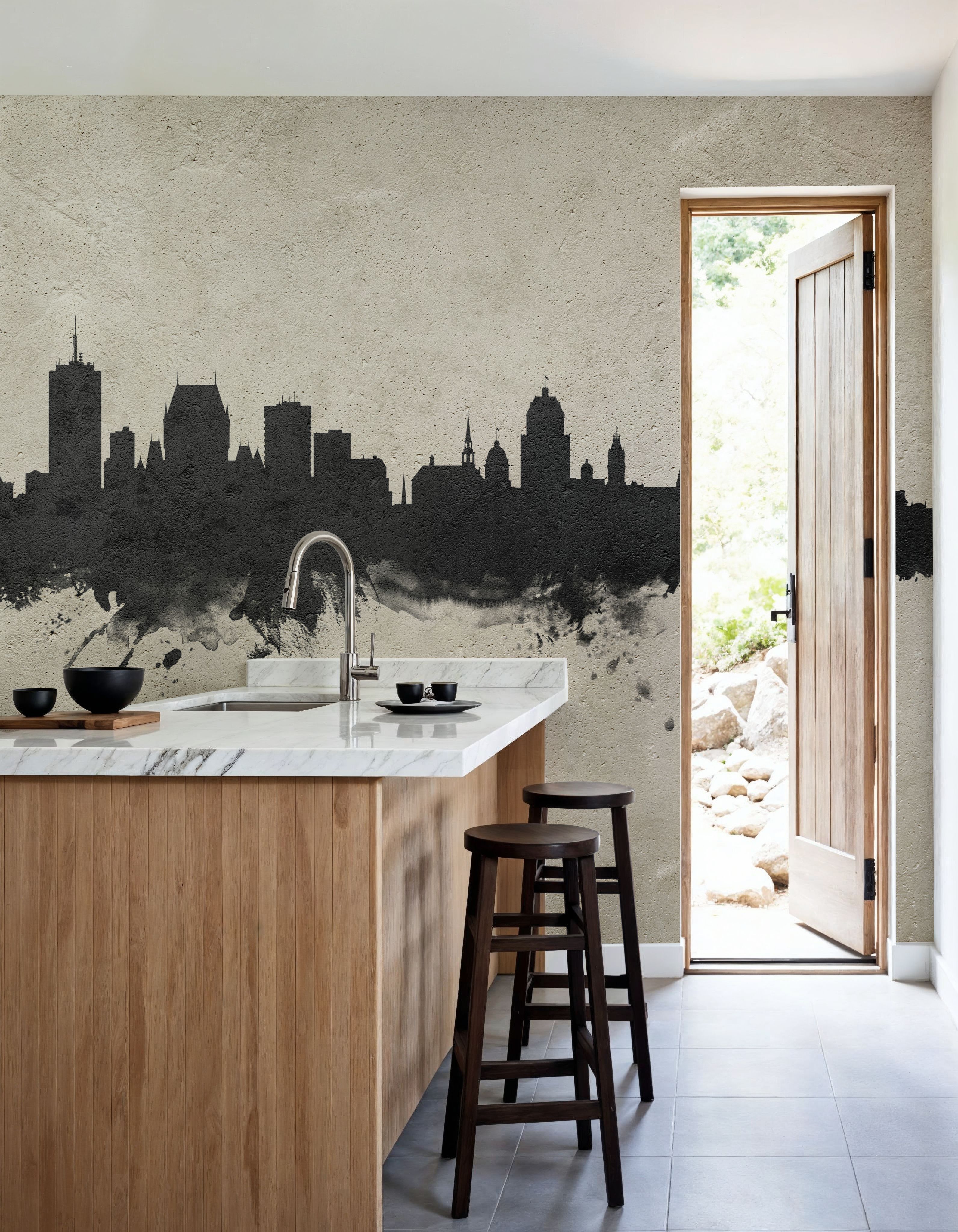 Quebec Canada Skyline Concrete
