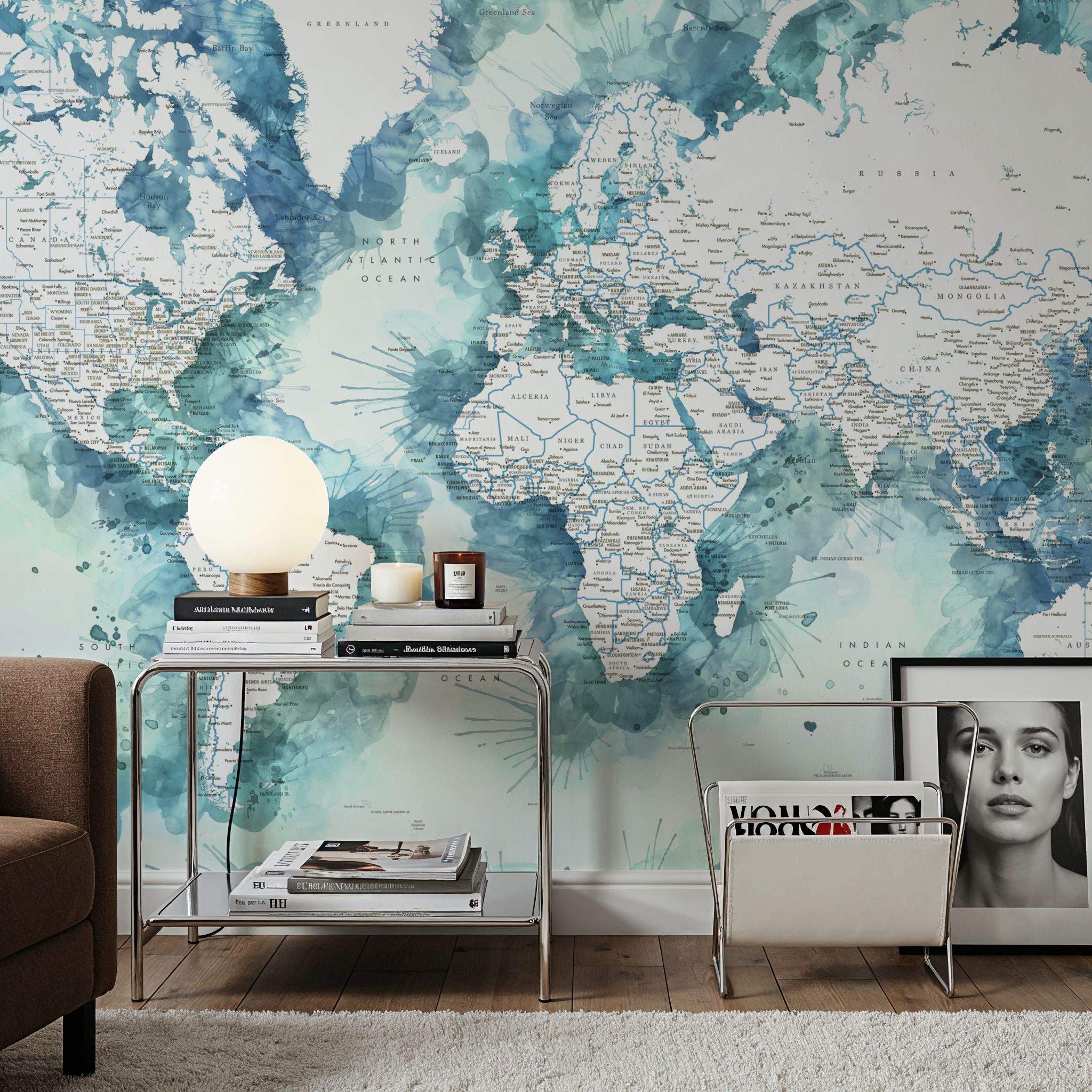 World Map Cities - Shari