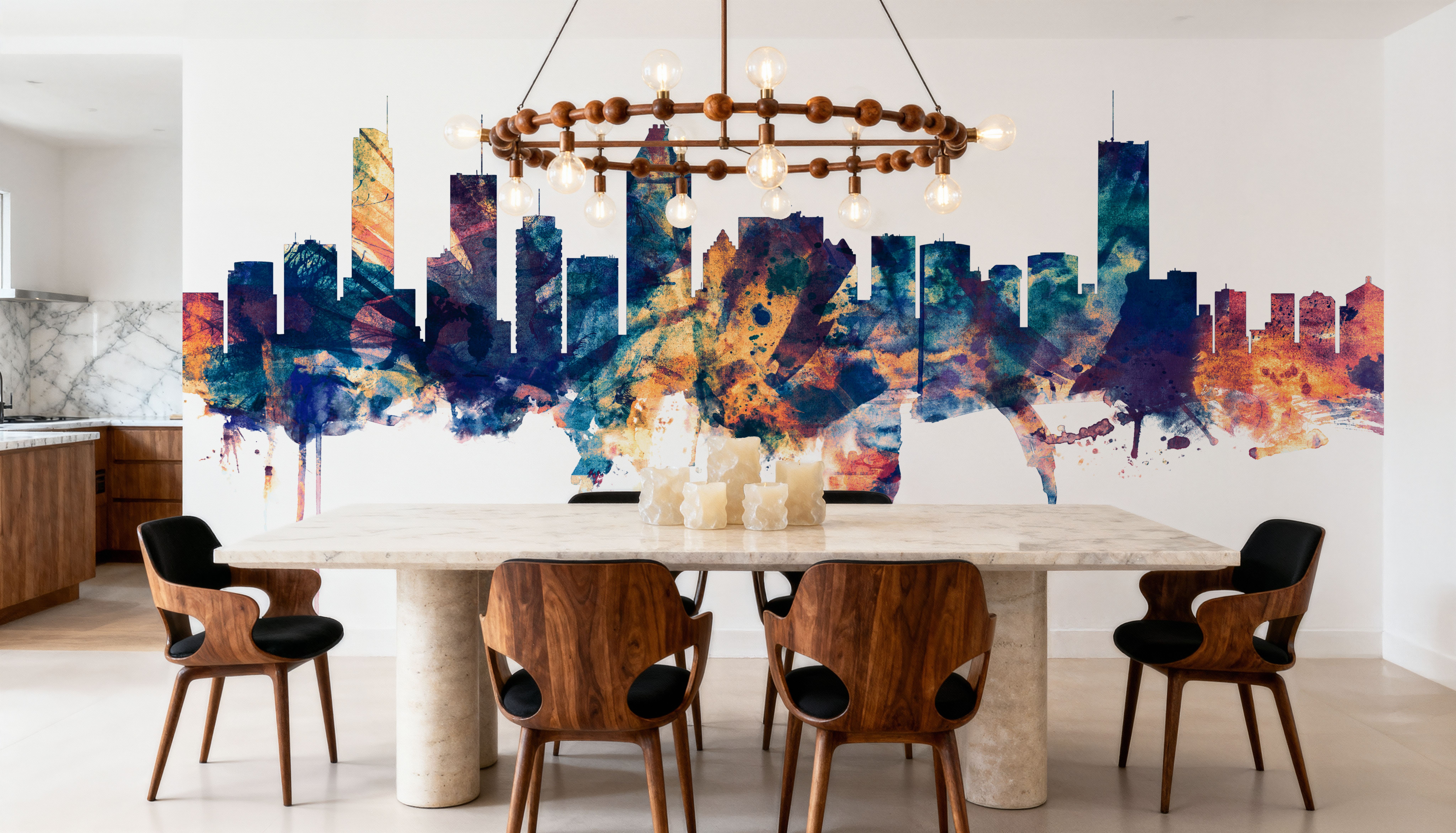 Montreal Canada Skyline Blue & Bronze