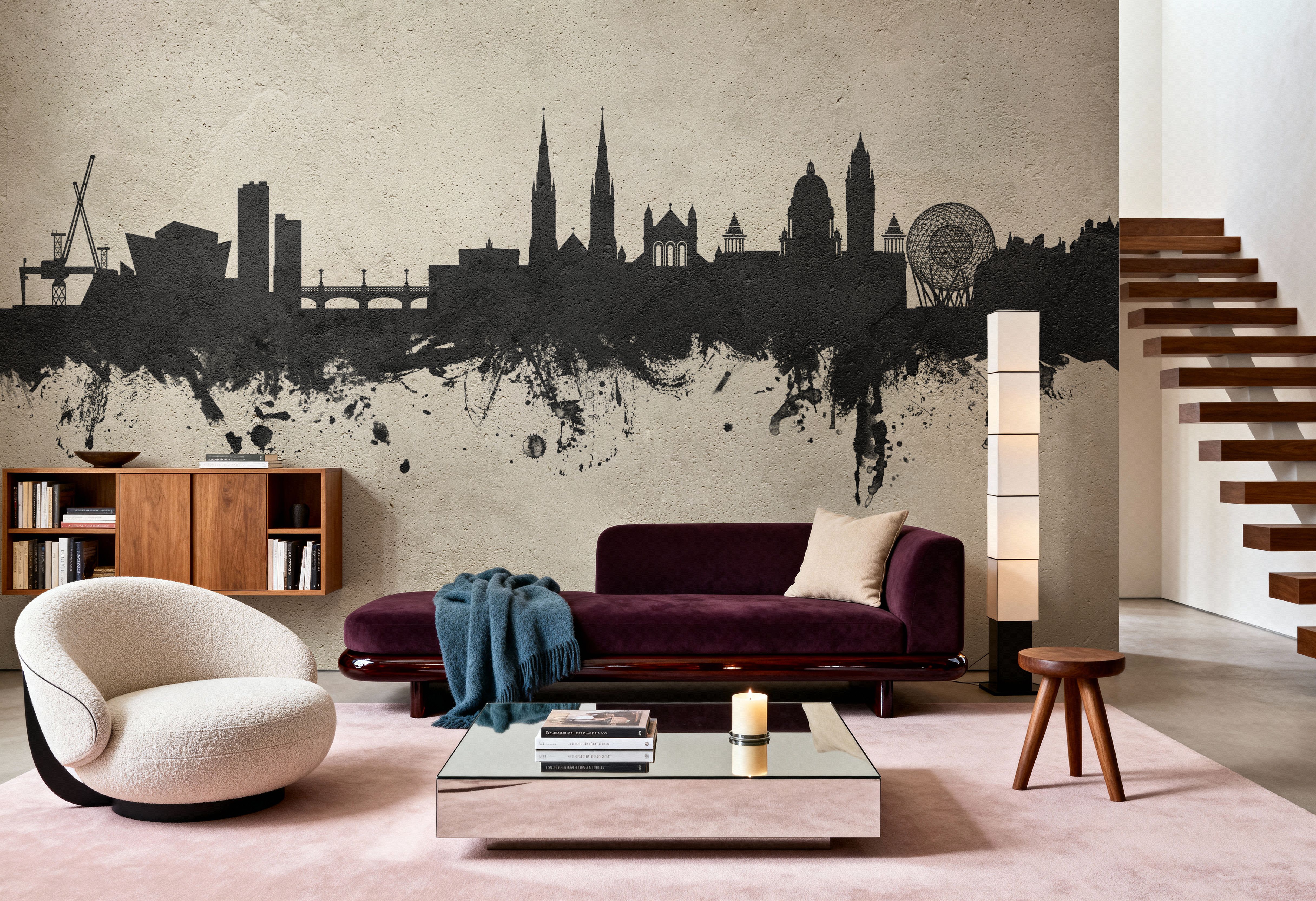 Belfast Northern Ireland Skyline Concrete, Wallpaper