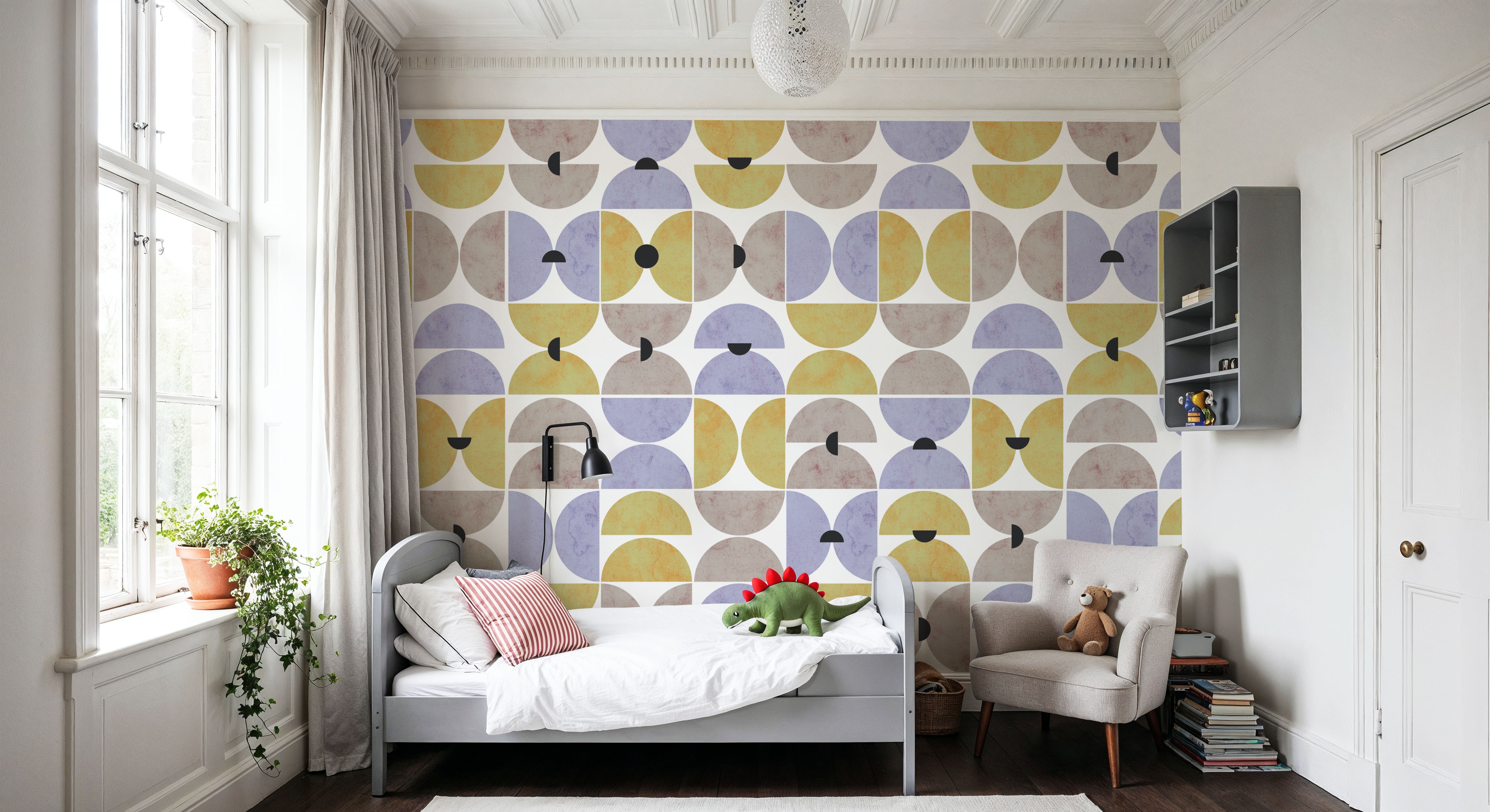 Homley Retro Shapes, Purple