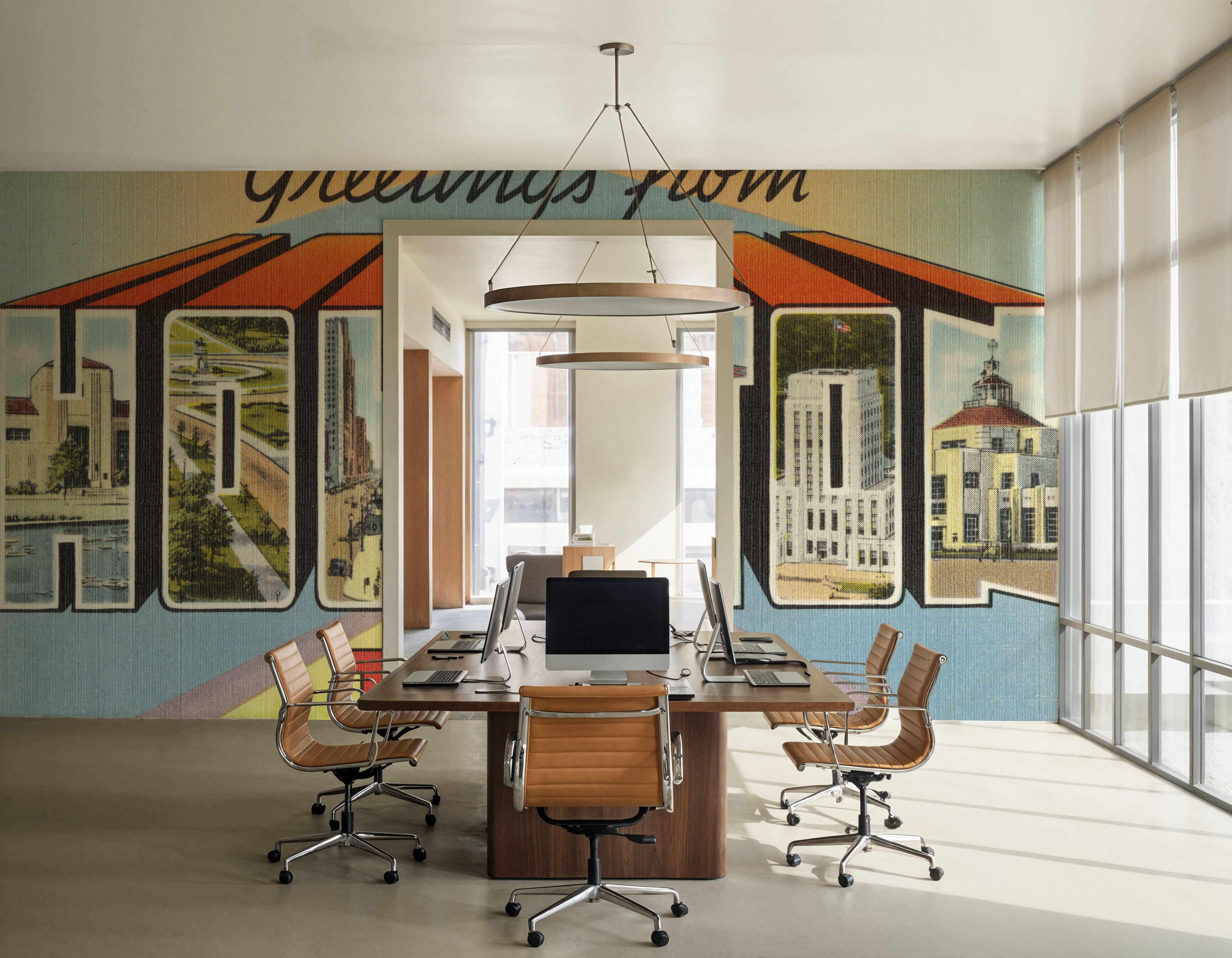 Greetings from Houston - Screenprint Postcard