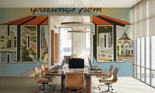 Greetings from Houston - Screenprint Postcard