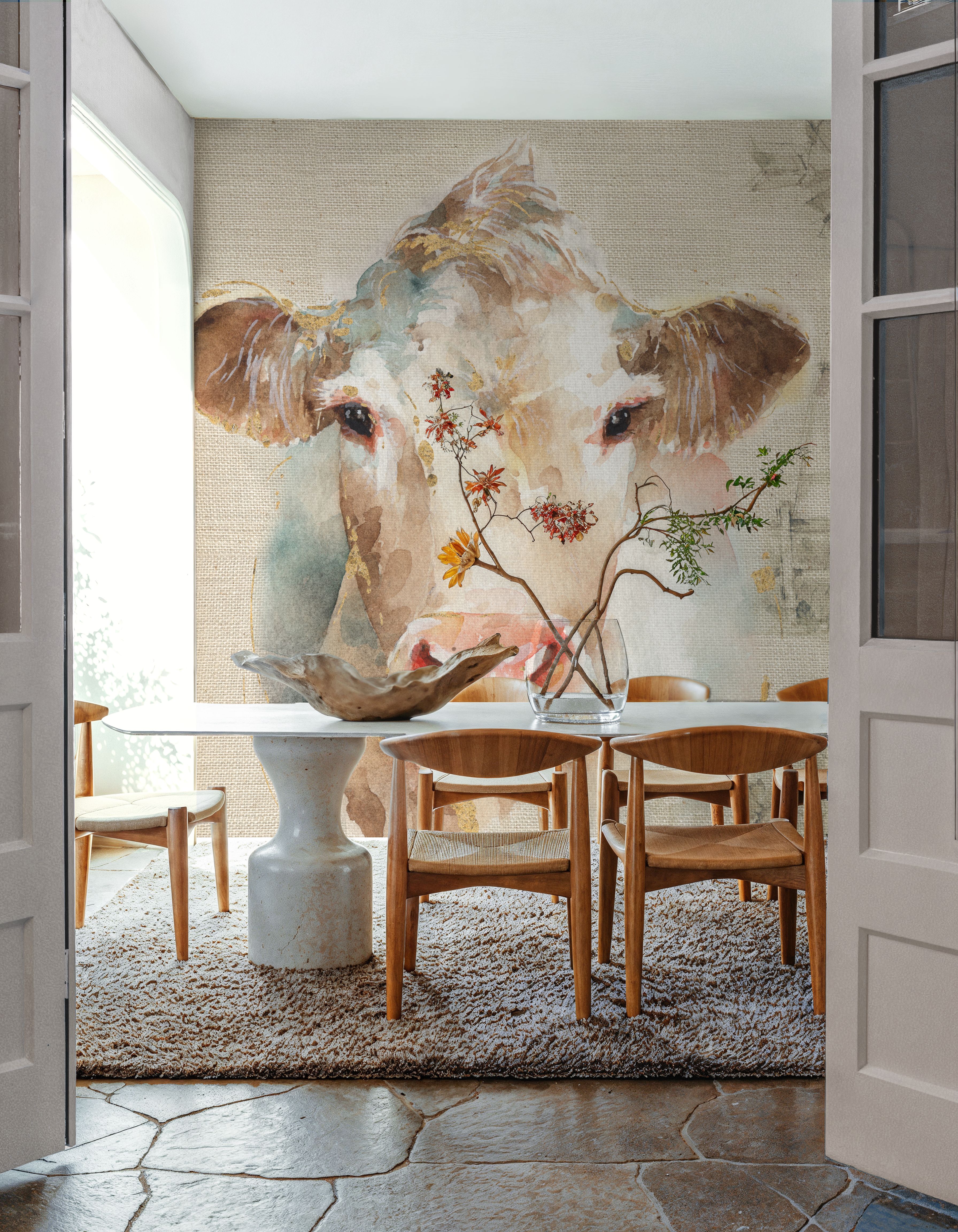 Farm Friends II on Burlap