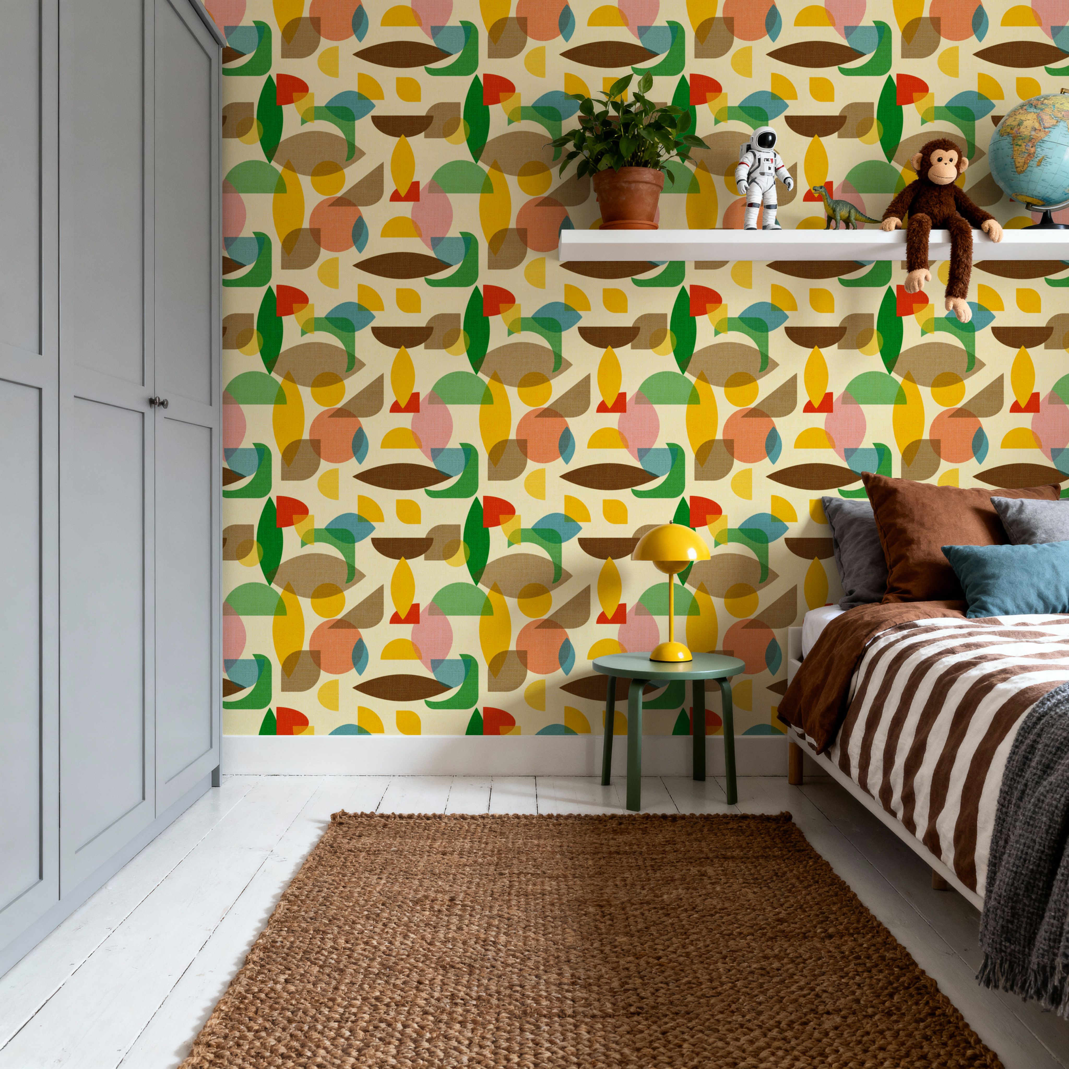 Homley Geometry, Multi, Wallpaper