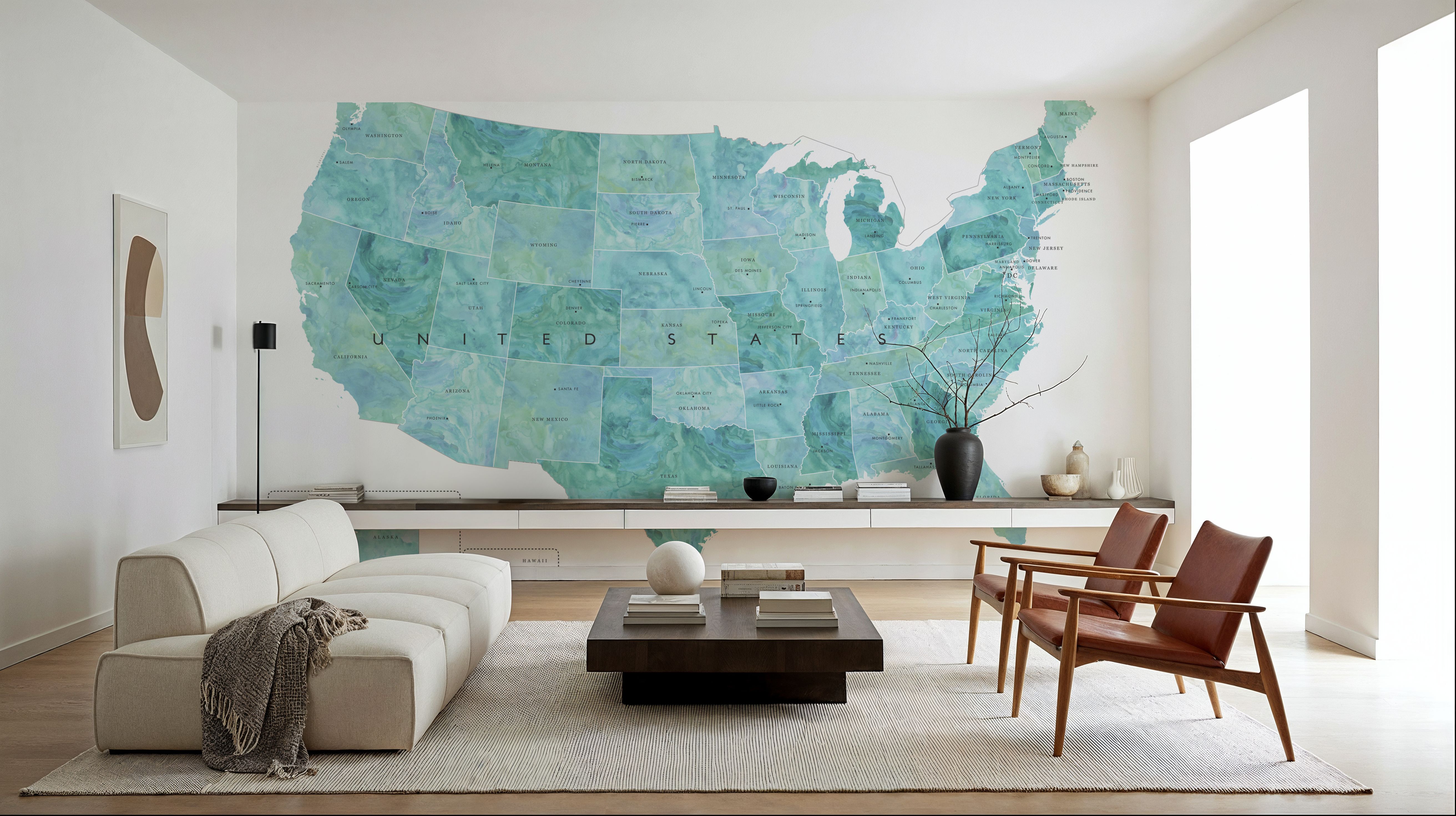 US State Map - Lia, Wallpaper