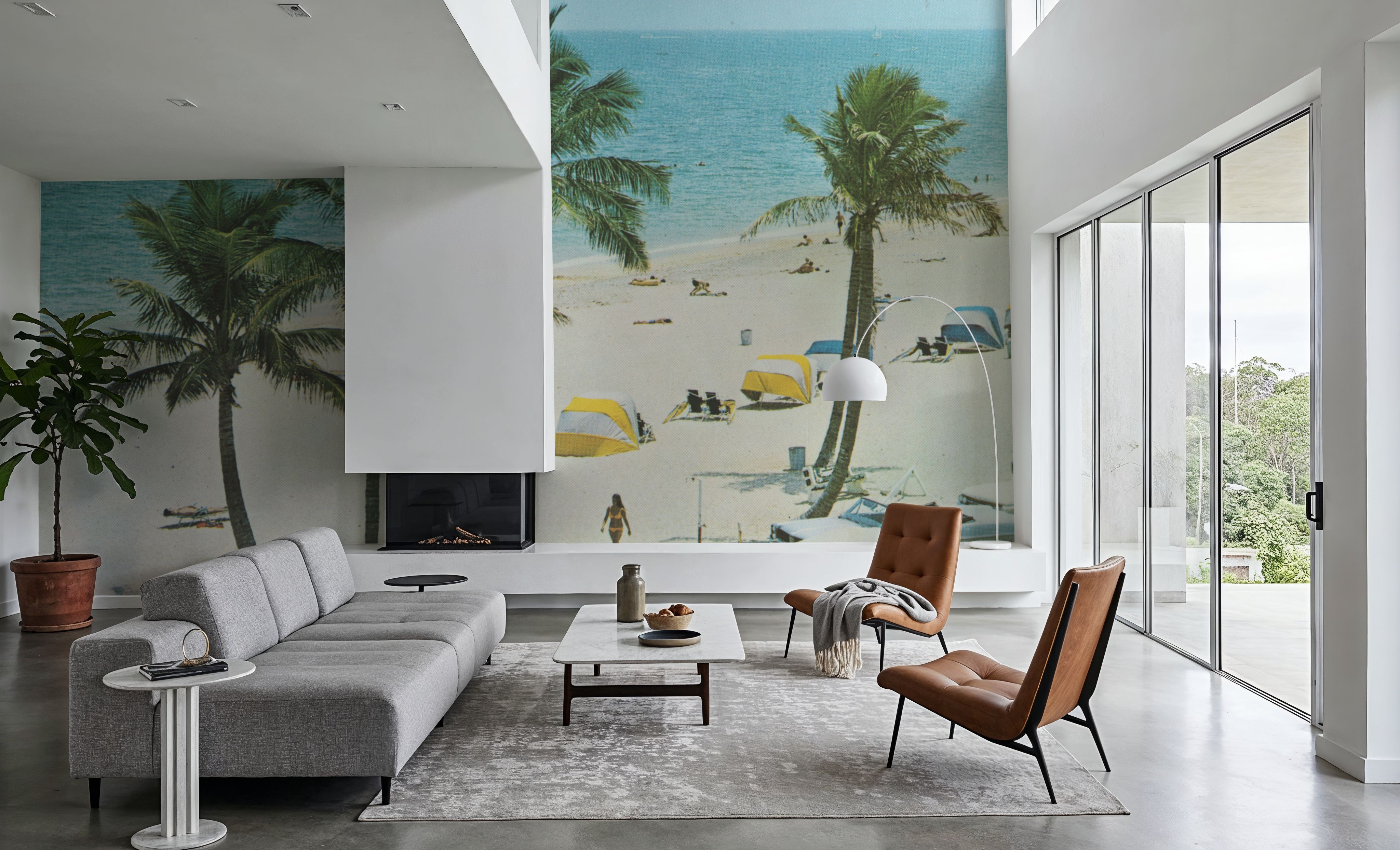 Greetings from Palm Beach Chill - Screenprint Postcard