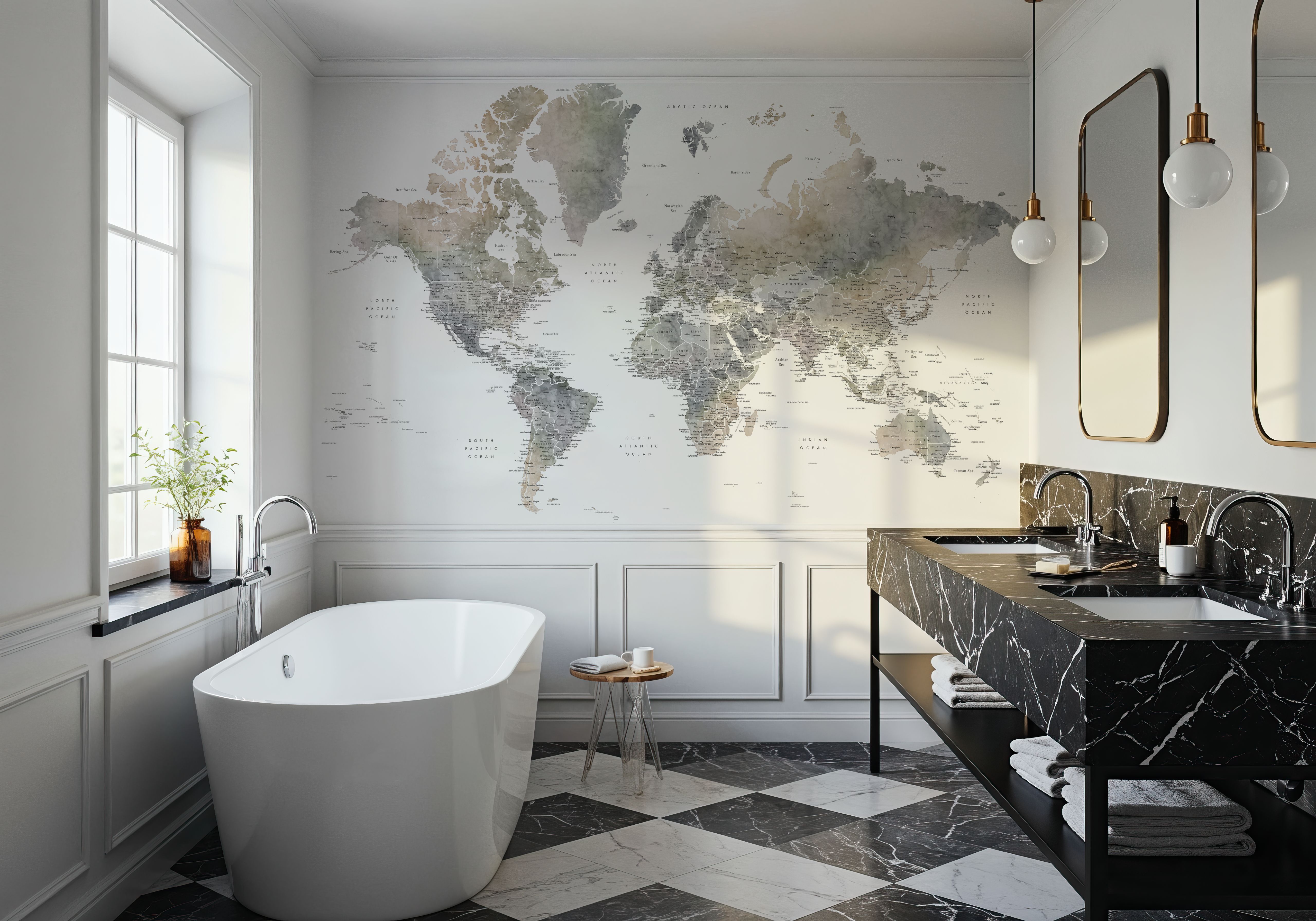 World Map Cities - Habiki